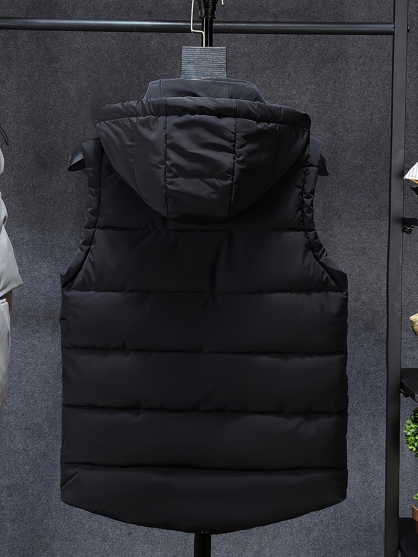 Men's Thick Insulated Hooded Vest by In His Divine Power