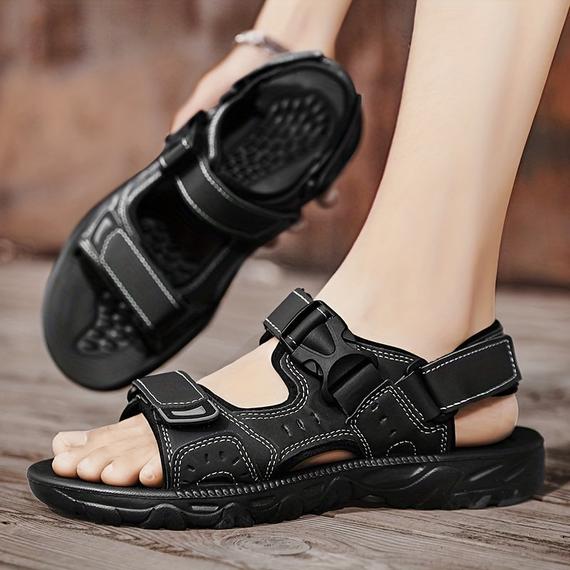 Buckle Strap Hiking Sandals With Non Slip Sole For Outdoors