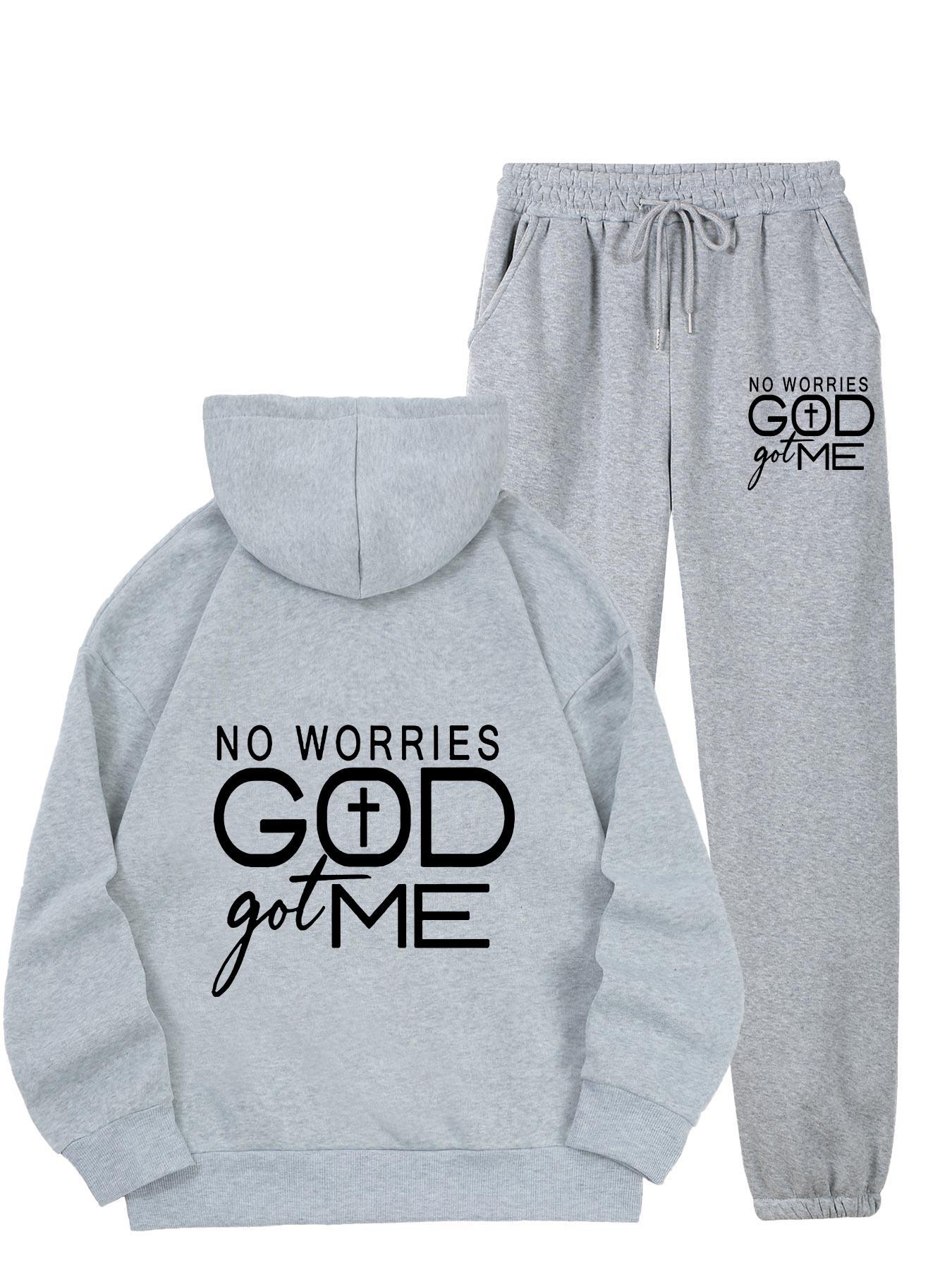 In His Divine Power No Worries God Got Me Hoodie Set