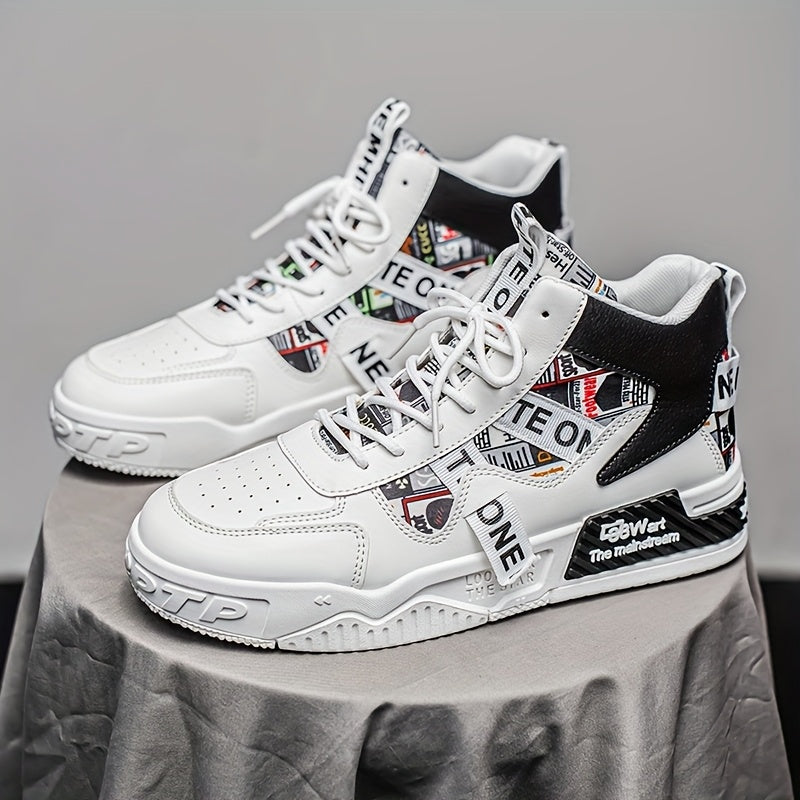 Men's High Top Skate Shoes Comfortable Casual Street Style