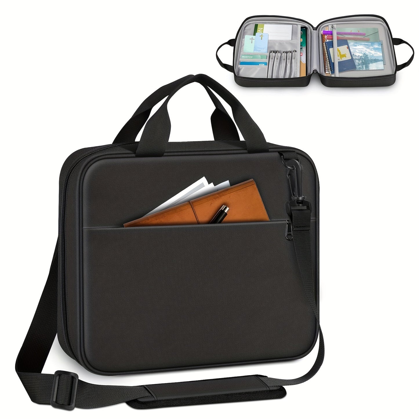 Bible Covers For Men Multi Functional Large Size Zippered Bag