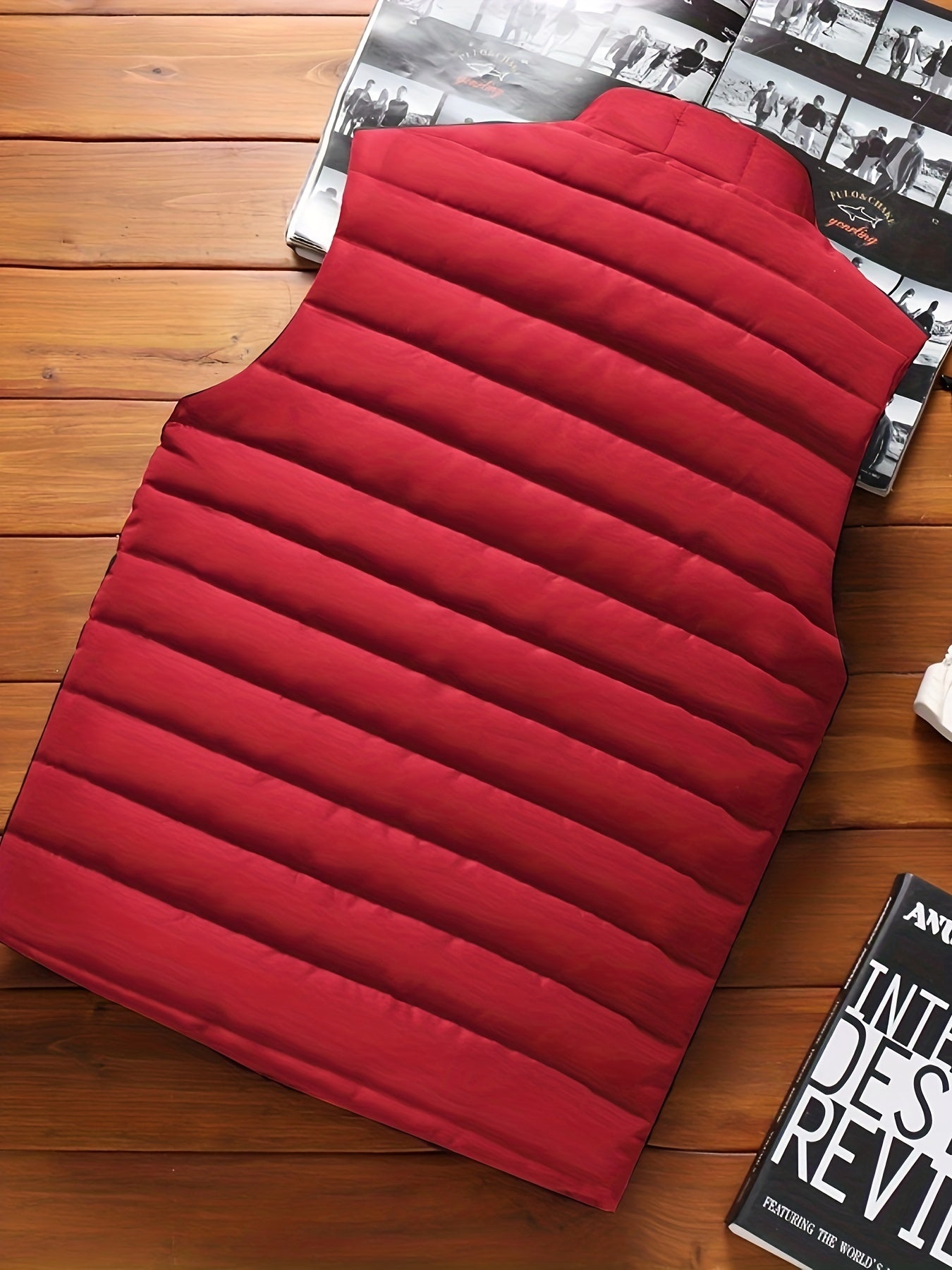 Lightweight Windproof Mens Sleeveless Padded Vest For Hiking