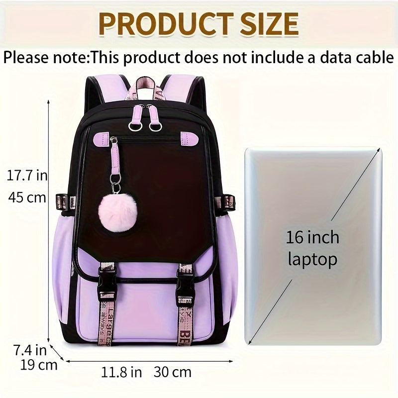 Stylish Large Capacity Multi Pocket Backpack For Students