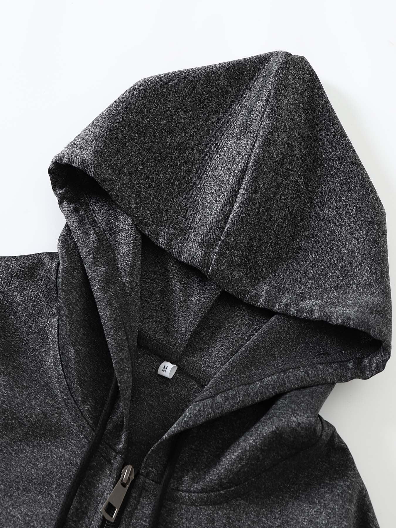 Mens Casual Hooded Polyester Jacket With Jesus Print