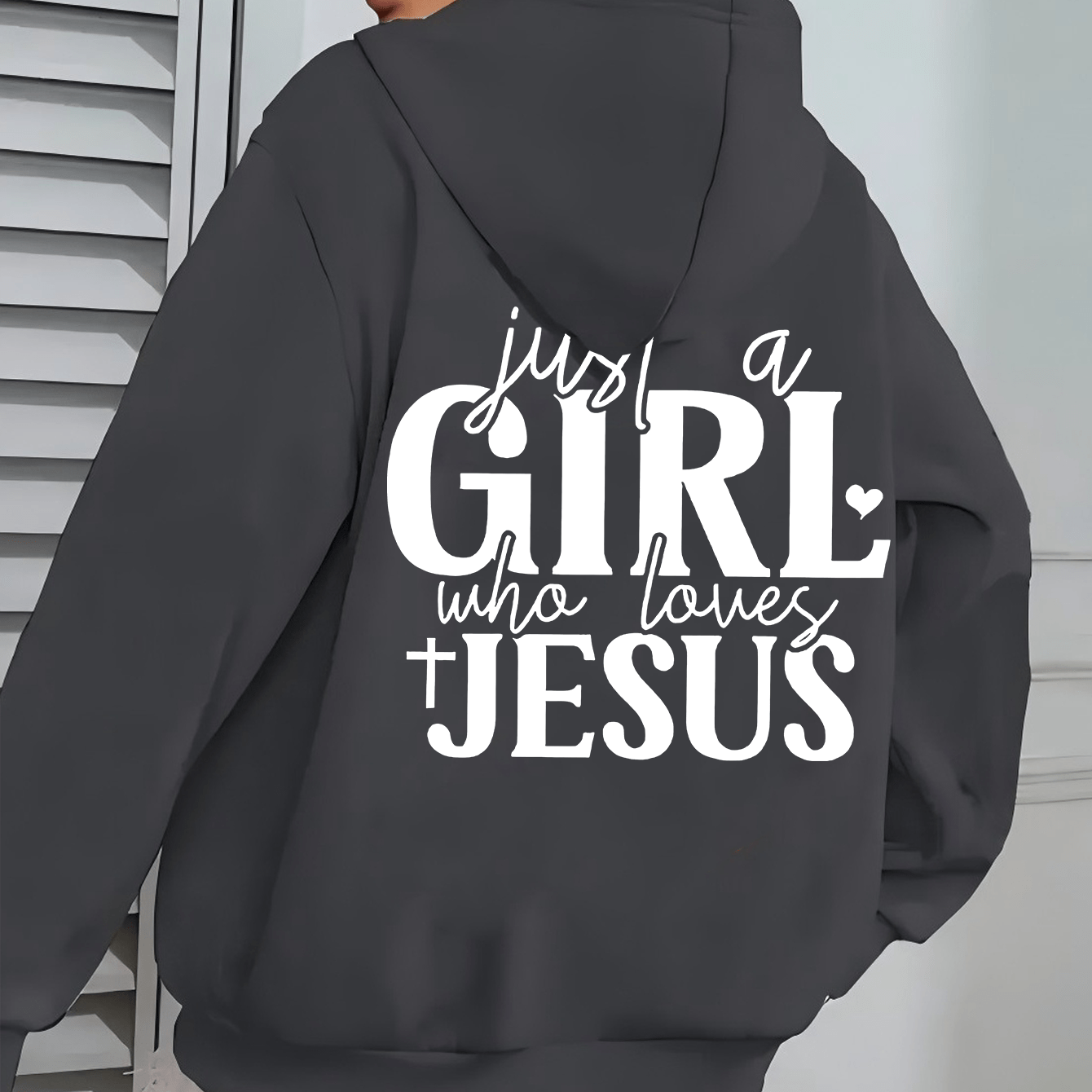St Patricks Day Hooded Jacket Just A Who Loves Jesus Print