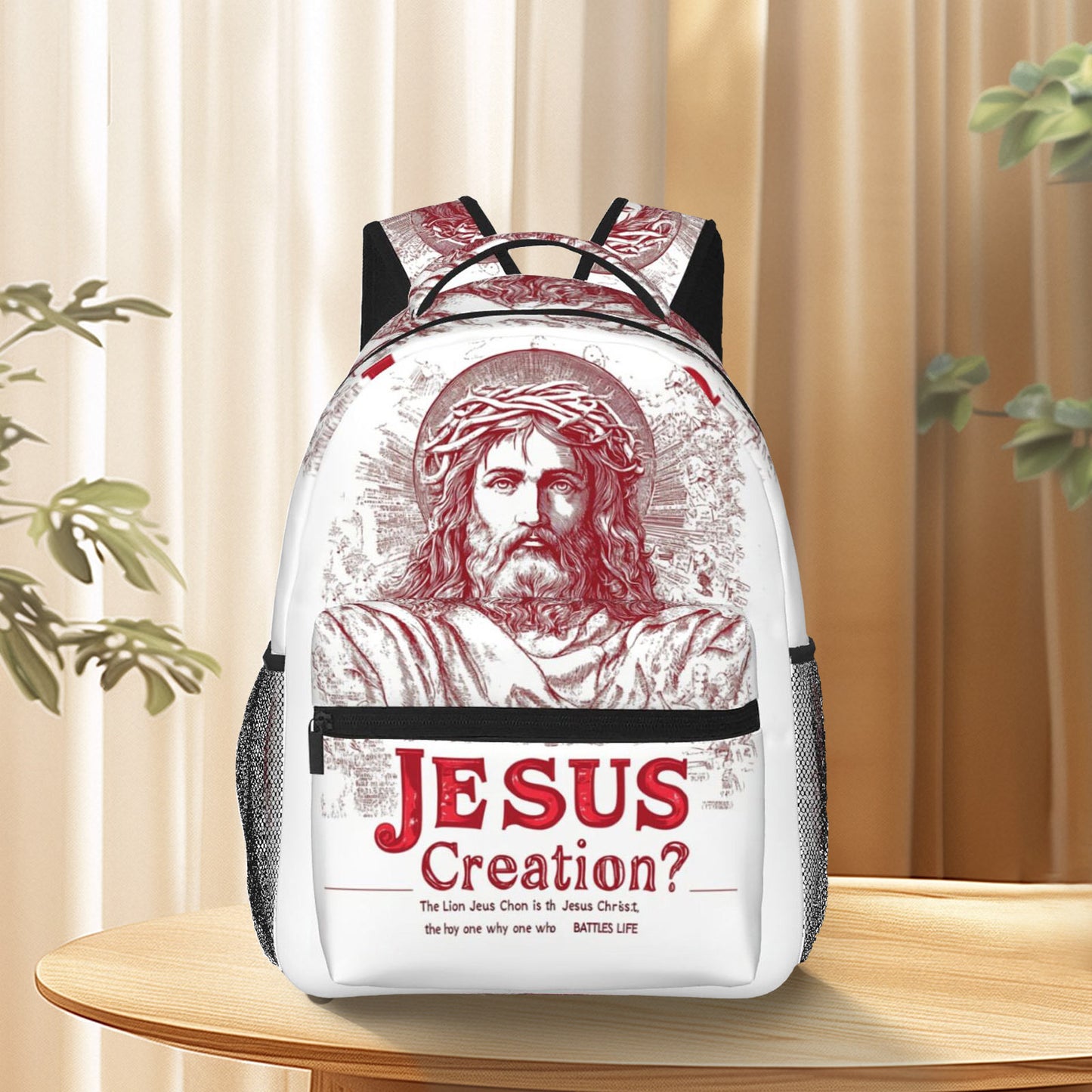 Divine Power Foldable Jesus Creation Backpack For Travel