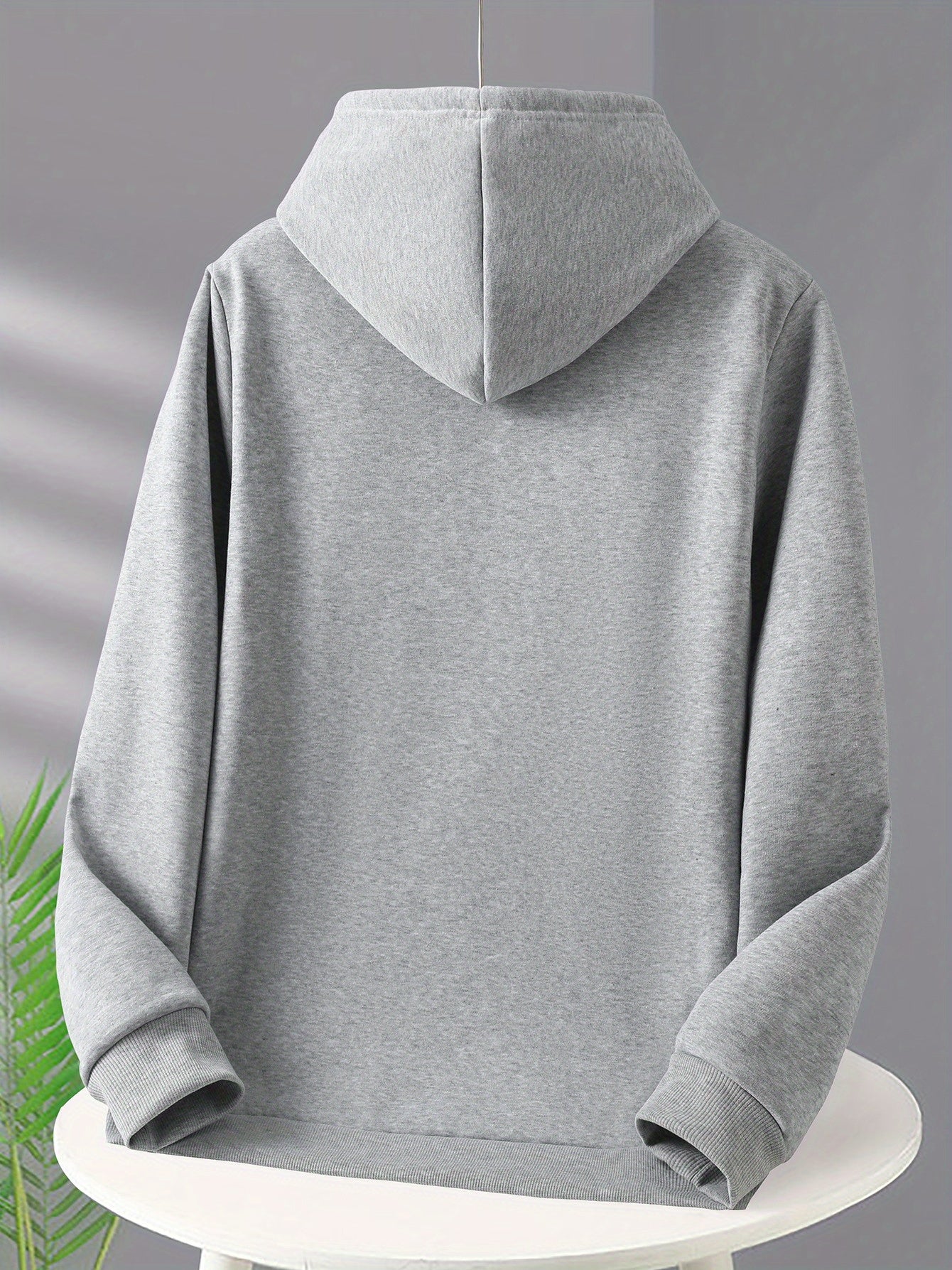 Mens Casual Geometric Hoodie With Jesus Is The Way Print