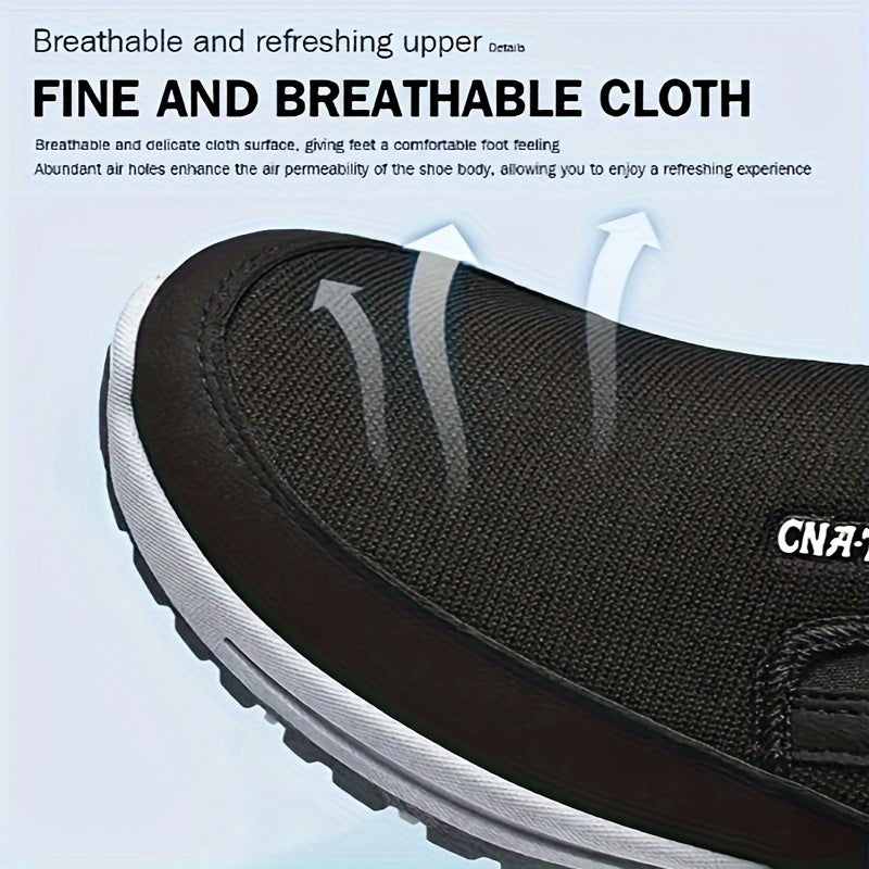 Cnatrop Men Arch Support Slipon Breathable Non Slip Shoes
