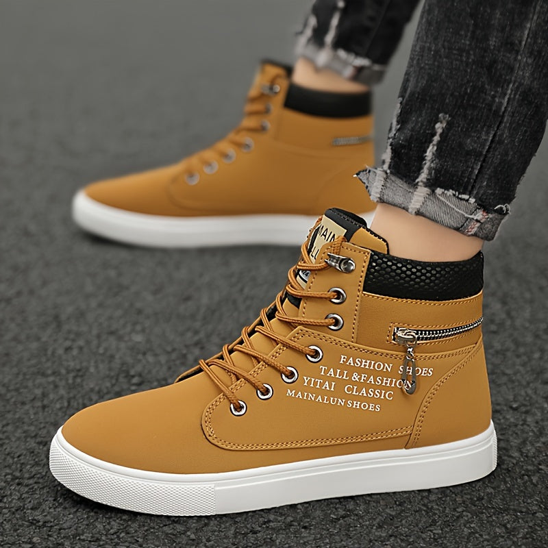 Mainalun Mens High Top Skateboard Shoes Durable Anti Skid