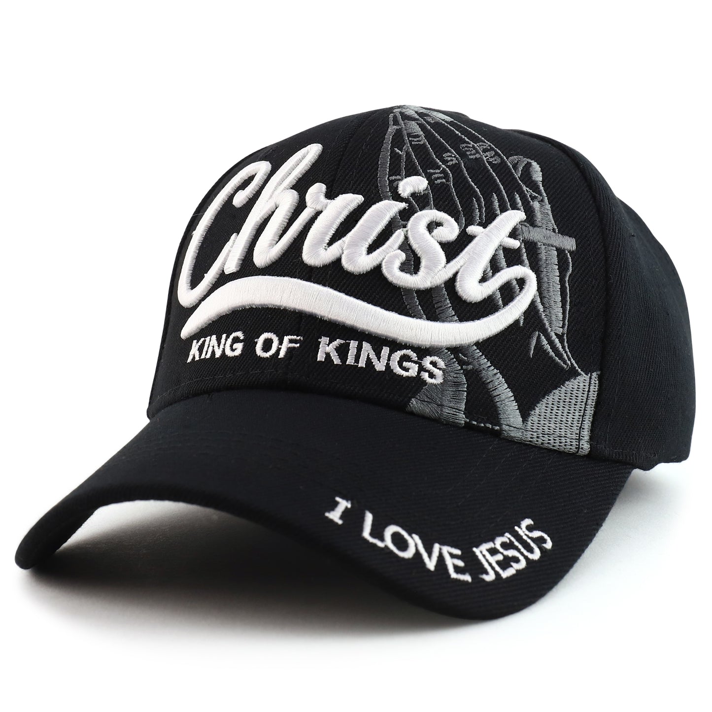 3D Christ King of Kings Embroidered Jesus Christian Ball Cap