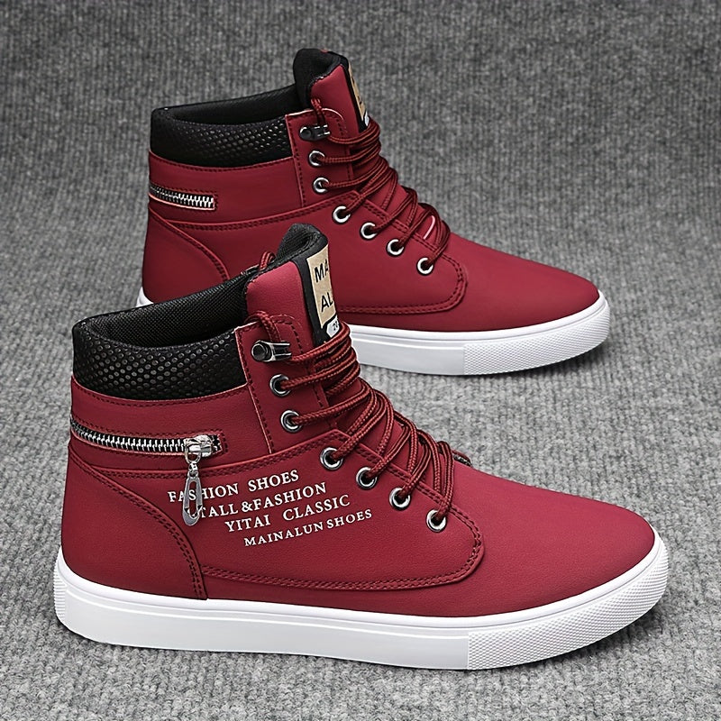 Mainalun Mens High Top Skateboard Shoes Durable Anti Skid