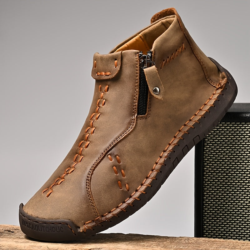Men's Casual Fashion Ankle Booties for Commuting and Walking Shoes