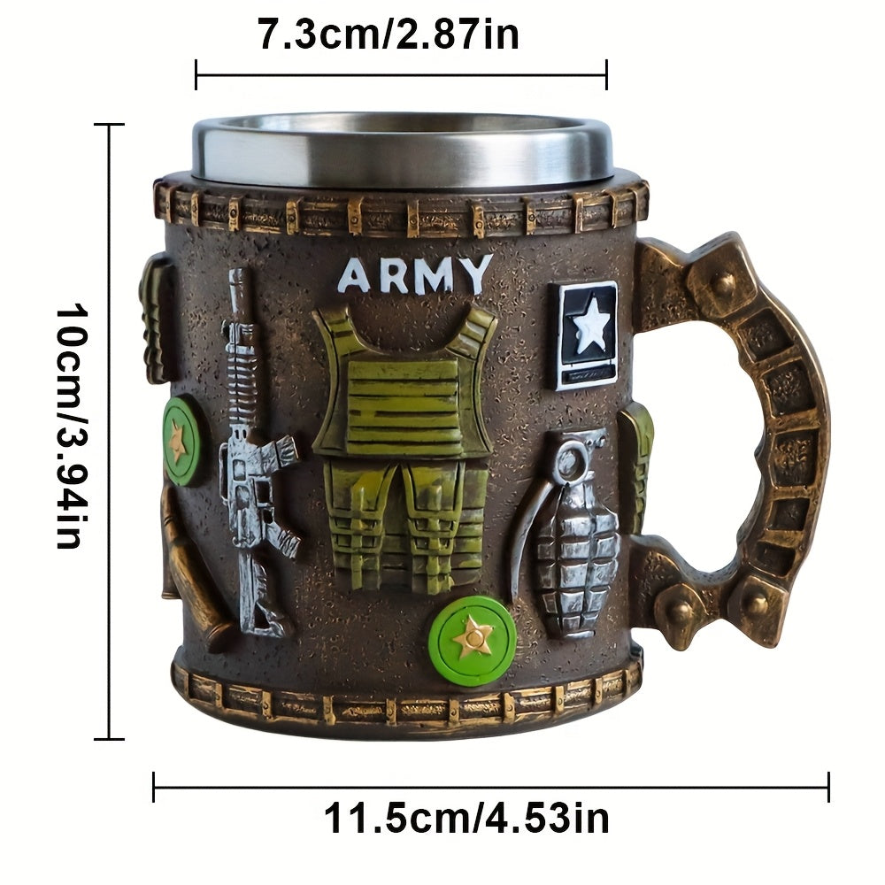 Divine Power Military Themed Stainless Steel Tumbler