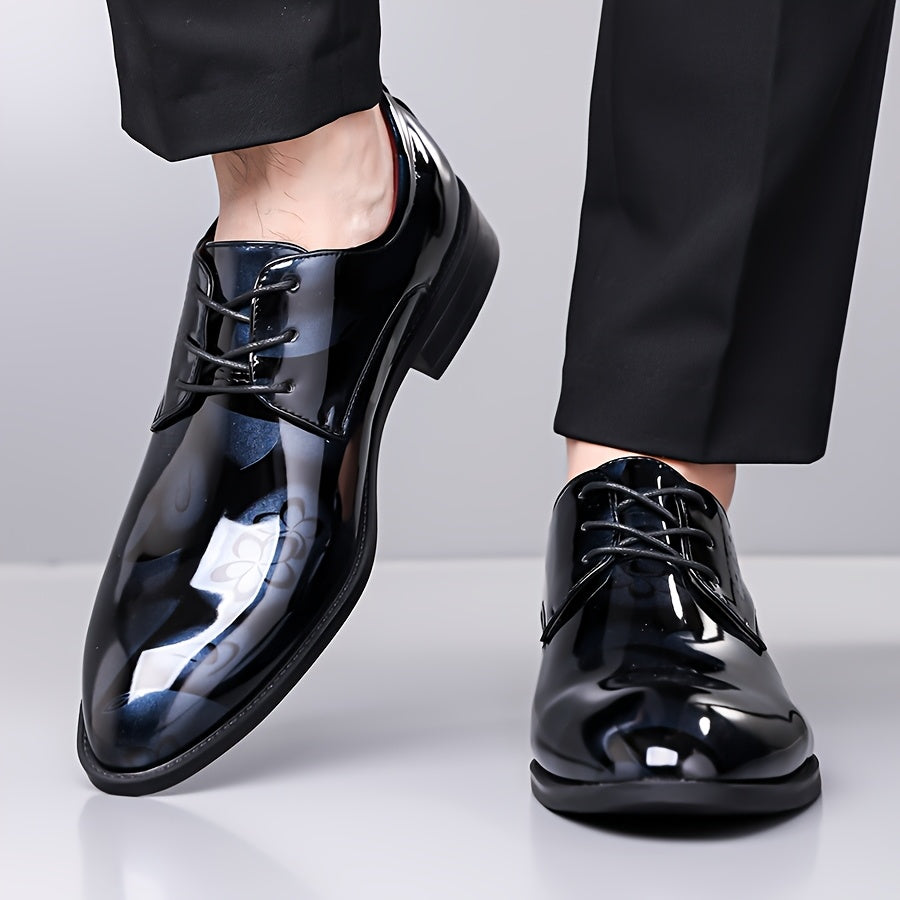 Derby Shoes Men's Soft Sole British Style Groom's Shoes