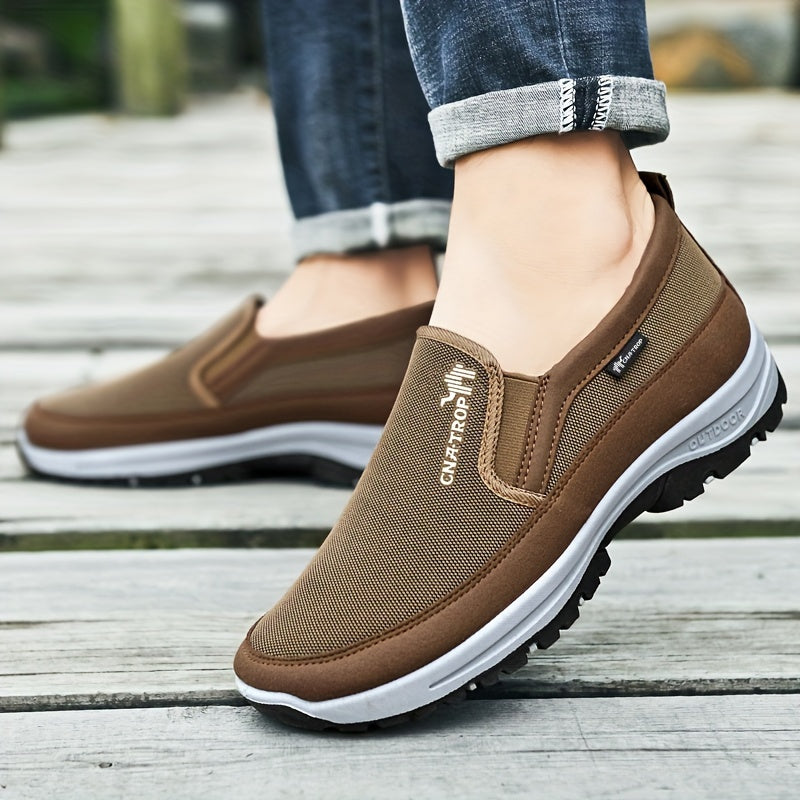 Cnatrop Men Arch Support Slipon Breathable Non Slip Shoes