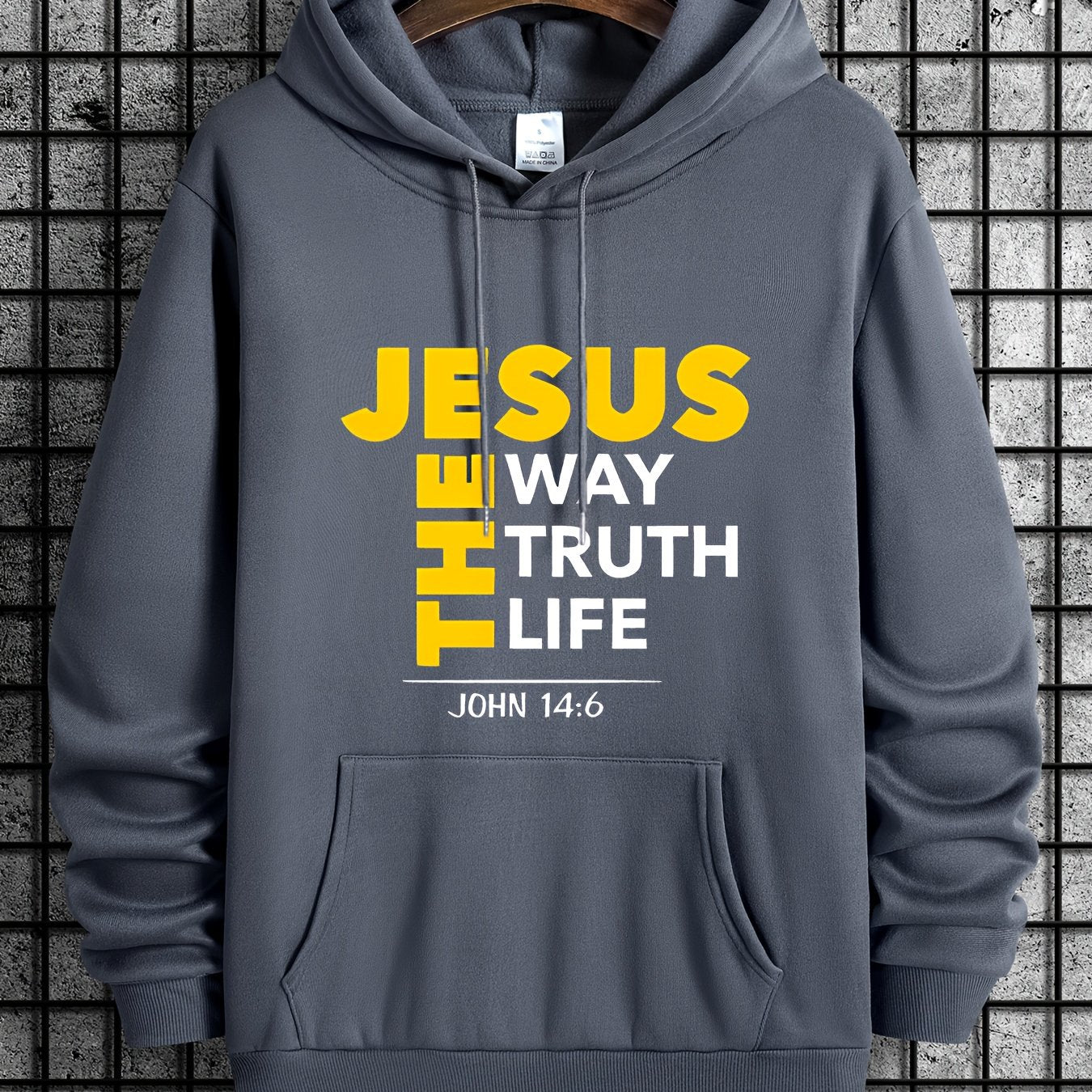 Mens Jesus Way Truth Life John 14 6 ComfortPulloverHoodie
