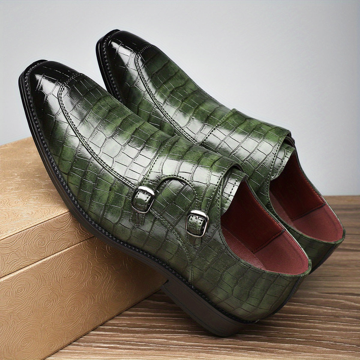 506 Mens Formal Business Shoes PU Upper Slip On All Season