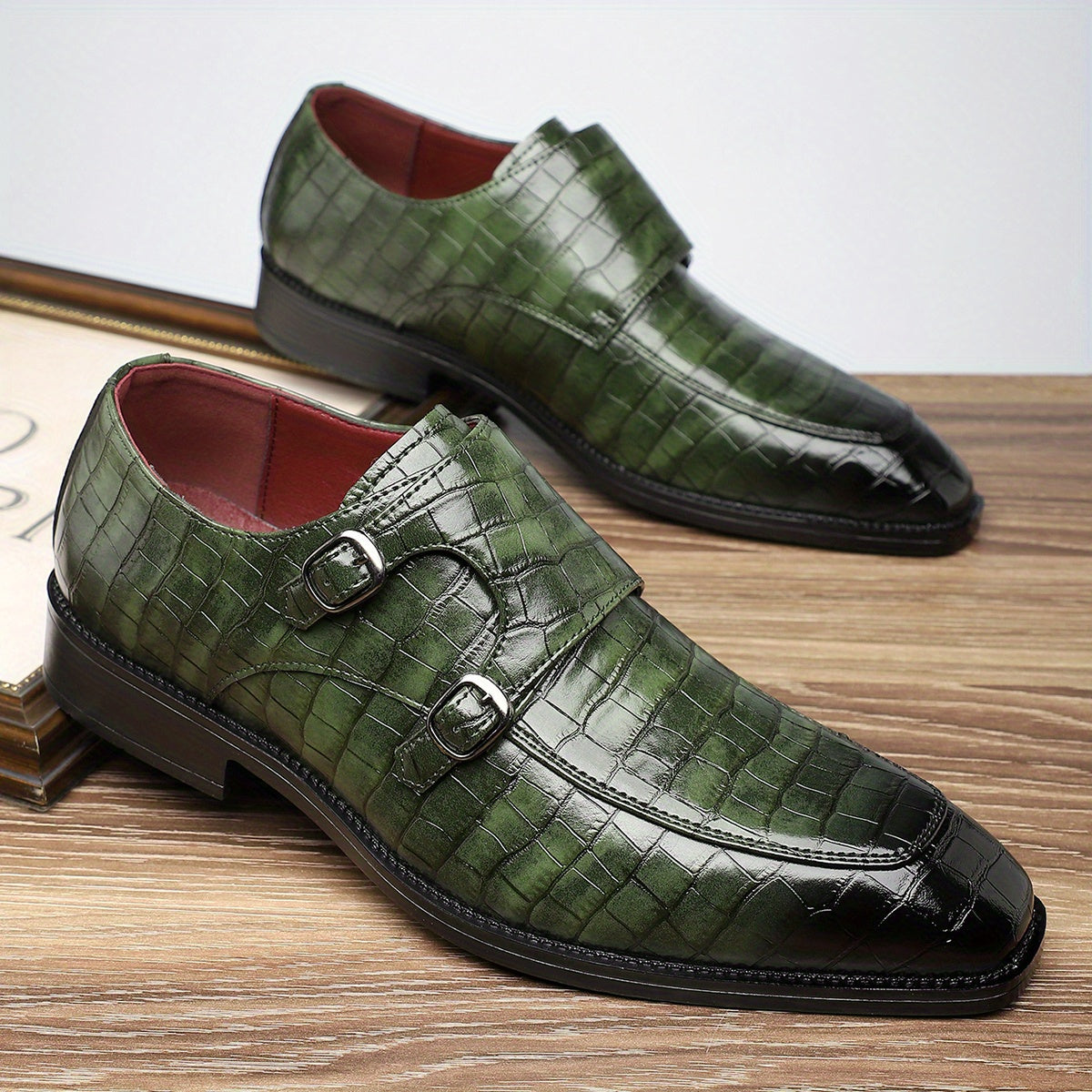 506 Mens Formal Business Shoes PU Upper Slip On All Season
