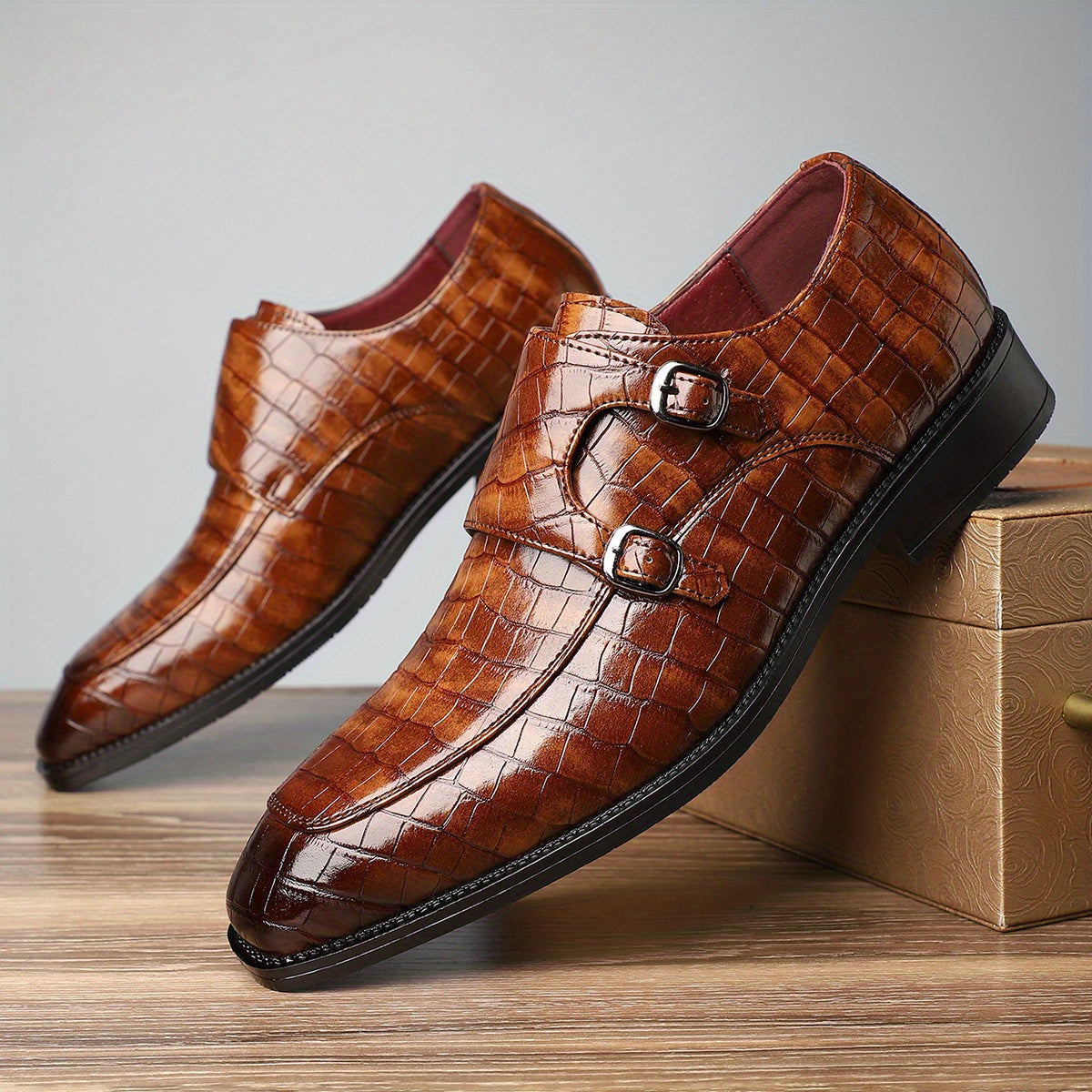 506 Mens Formal Business Shoes PU Upper Slip On All Season