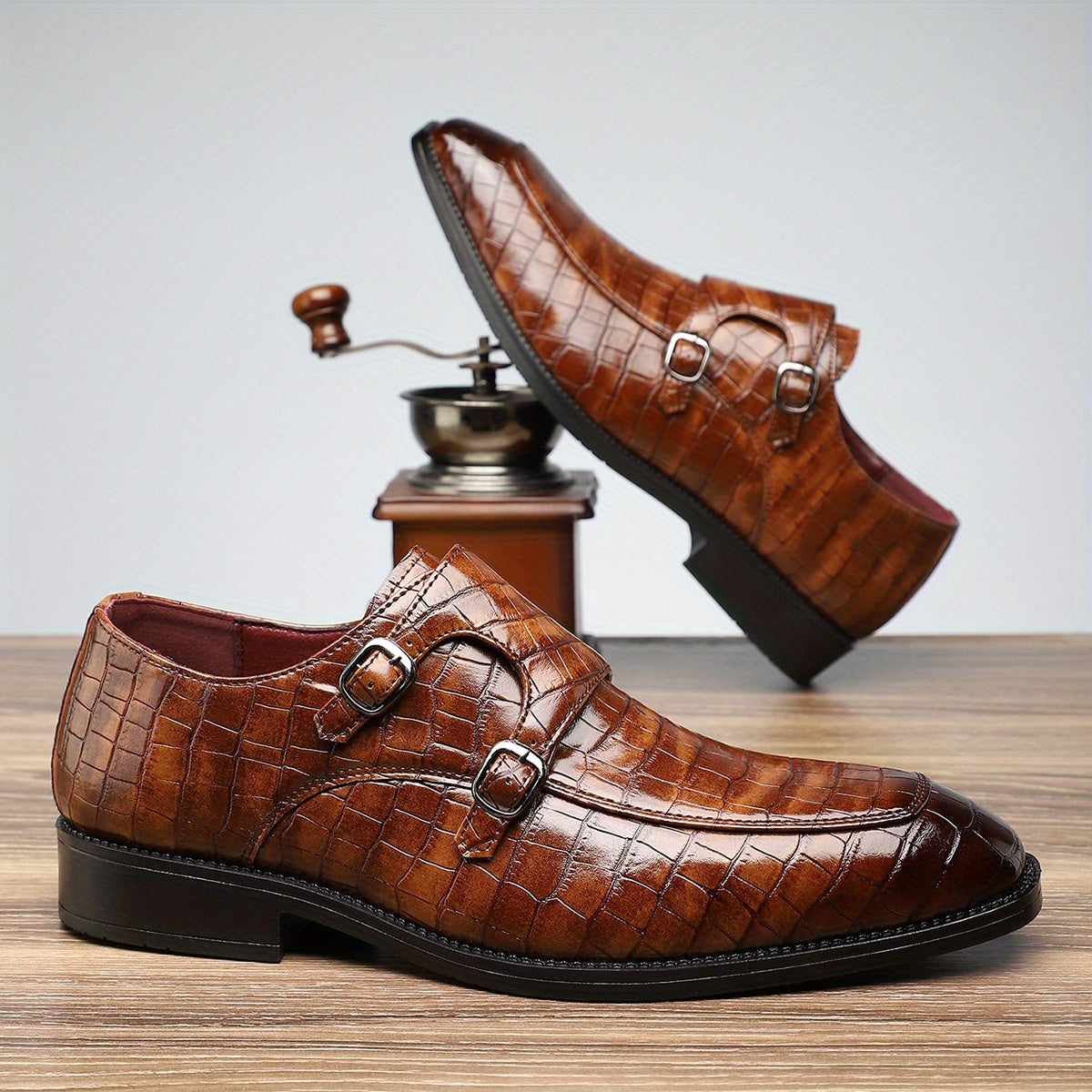 506 Mens Formal Business Shoes PU Upper Slip On All Season