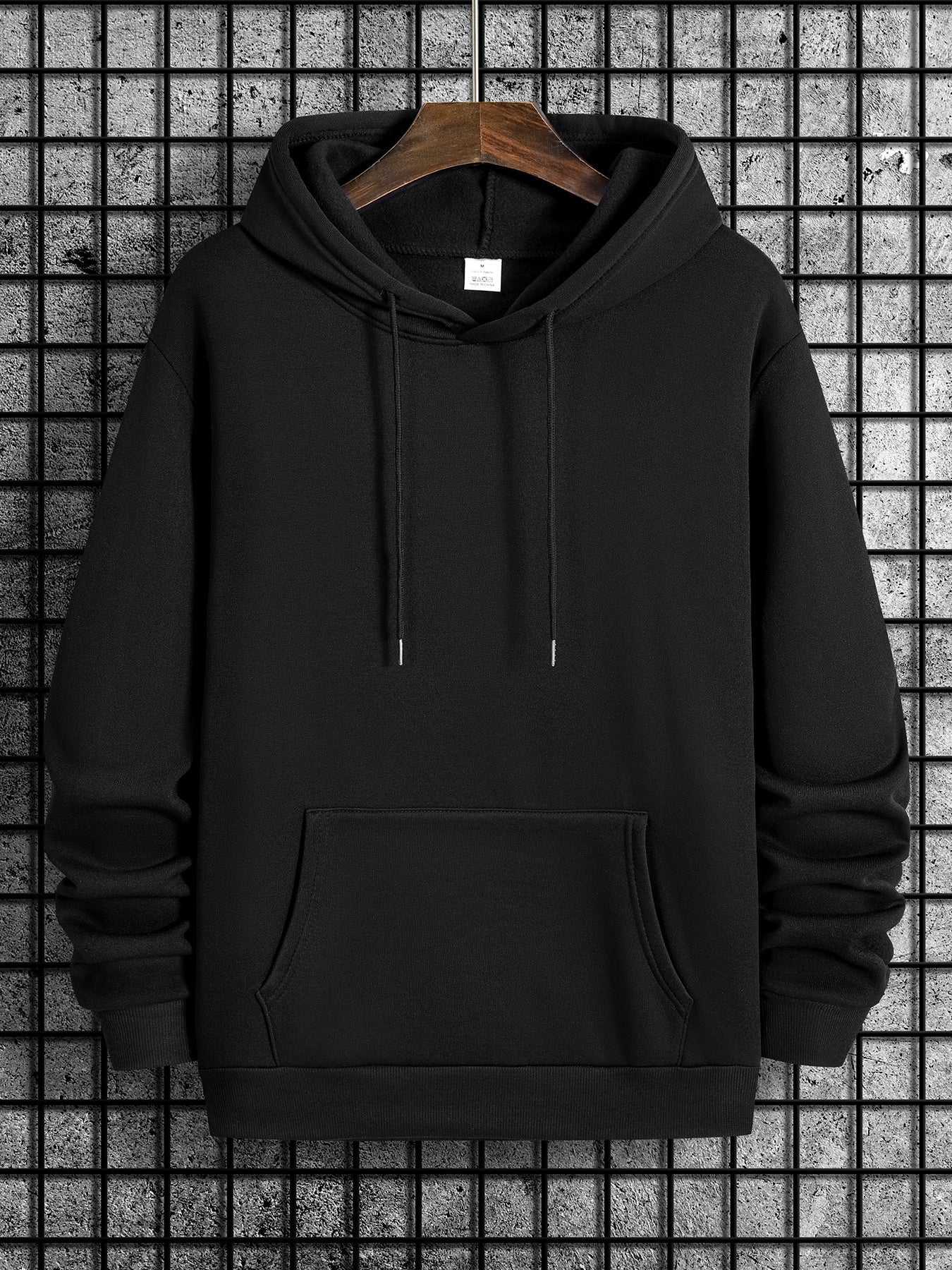 Hooded Geometric Print Hoodie For Men Spring Fall Season