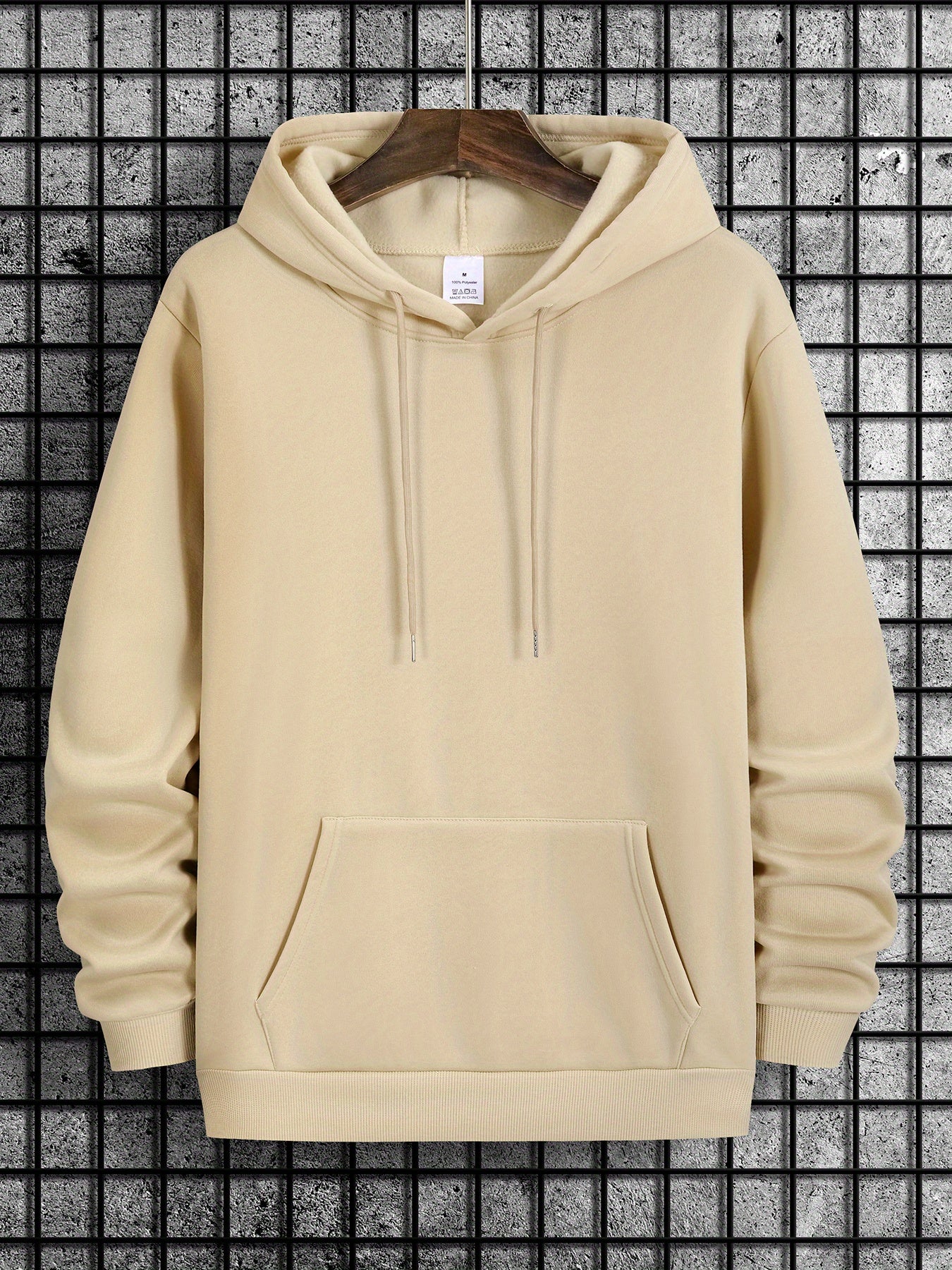 Hooded Geometric Print Hoodie For Men Spring Fall Season