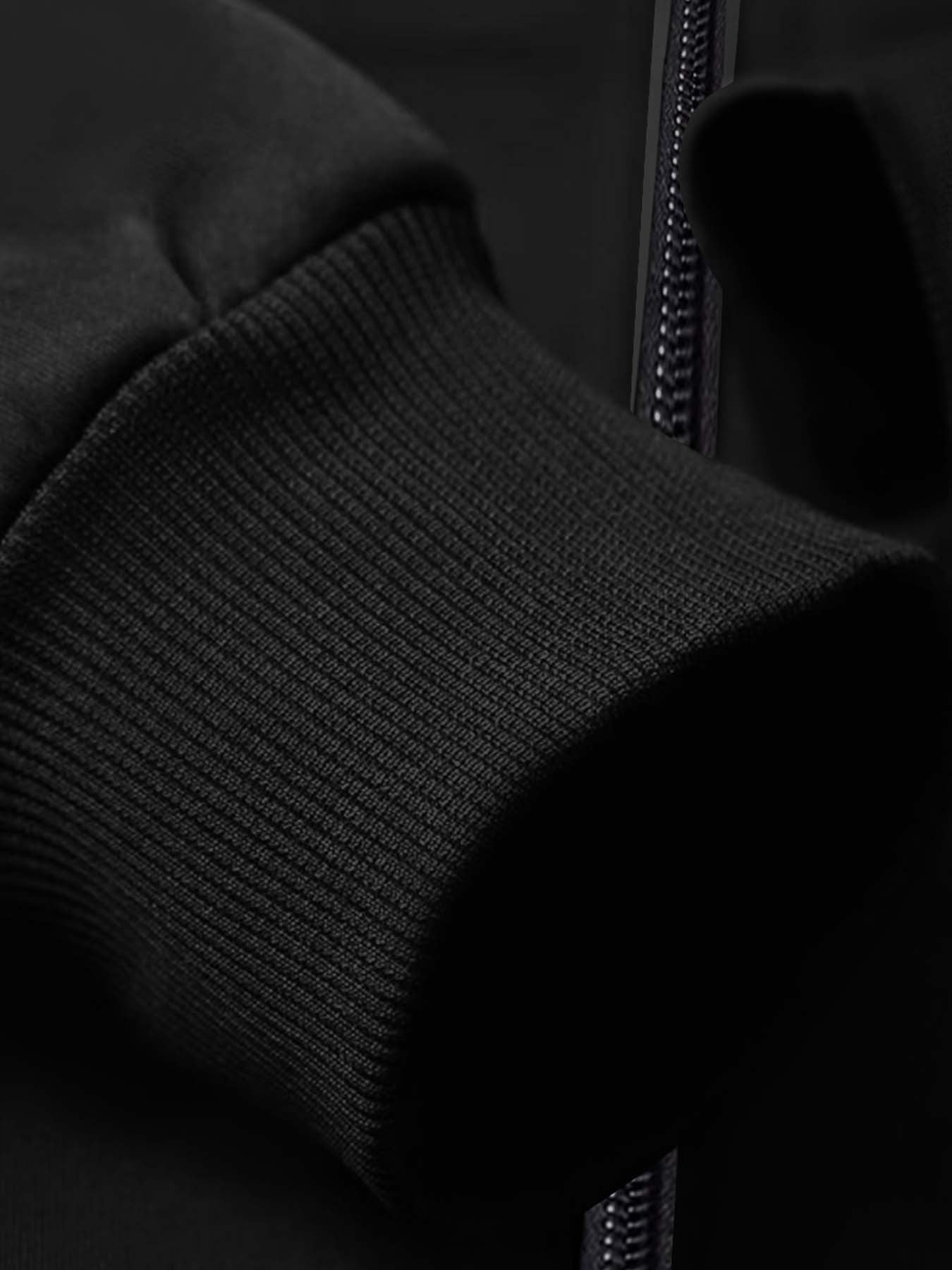 Jesus Printed Slim Fit Knitted Jacket With Zipper Pockets