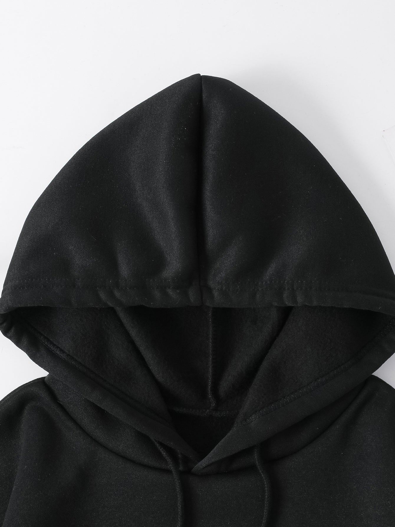 Alphabet Print Hoodie Sweatshirt Polyester Hooded Casual