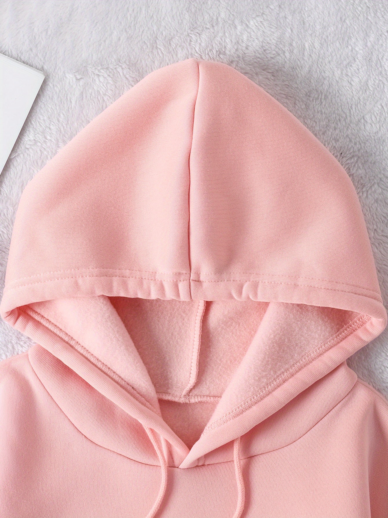 Alphabet Print Hoodie Sweatshirt Polyester Hooded Casual