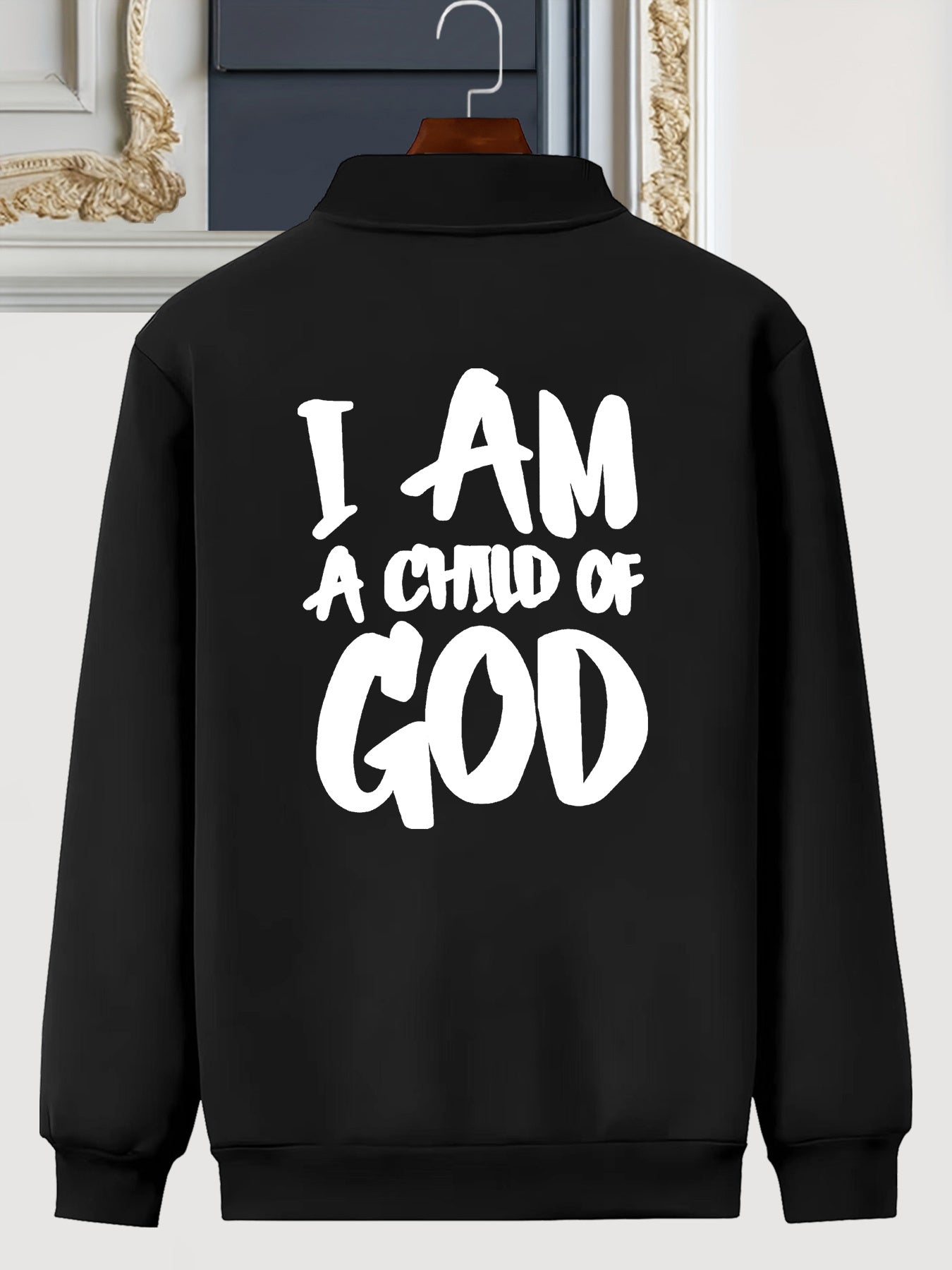 IHDP God Element Print Stand Collar Jacket Autumn Winter