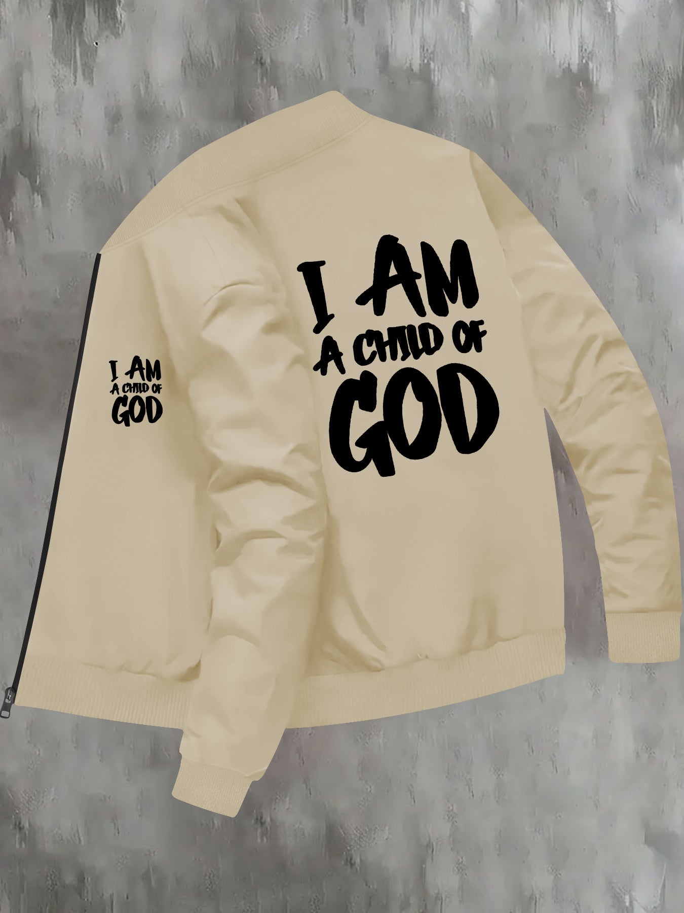 IHDP God Element Print Stand Collar Jacket Autumn Winter