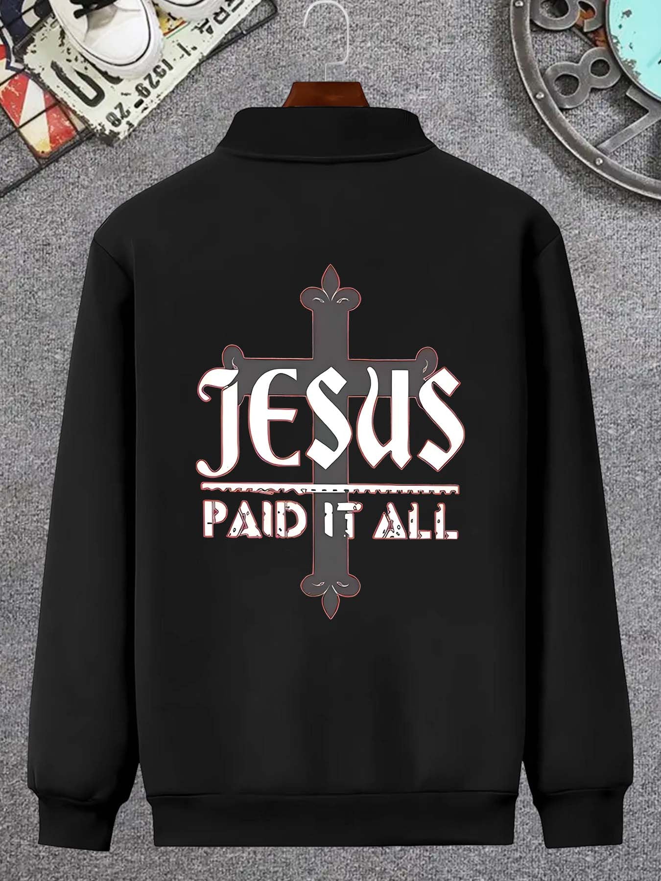 Divine Power Jesus Paid It All Bomber Jacket Vintage