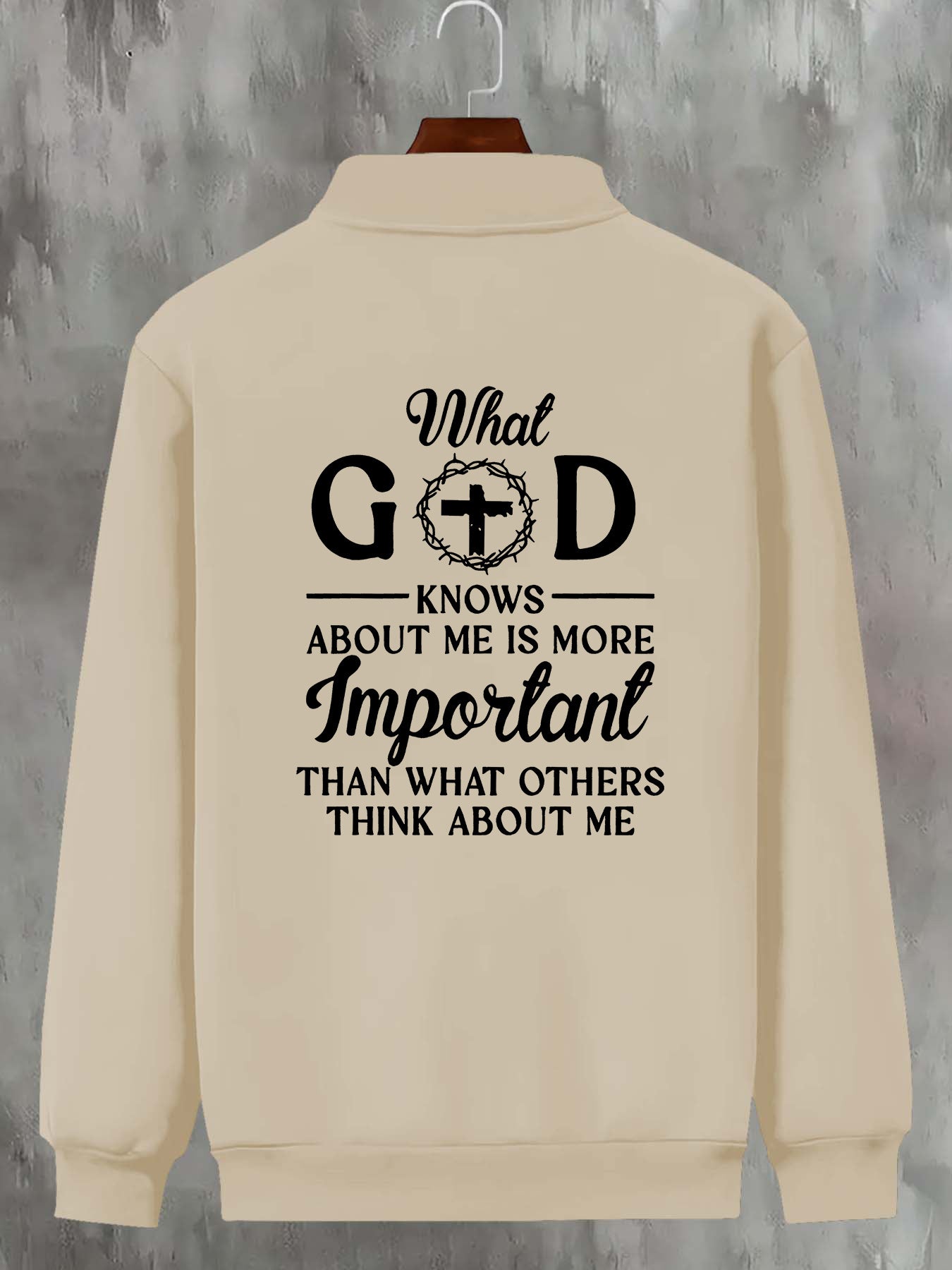In His Divine Power Mens Inspirational God Printed Jacket