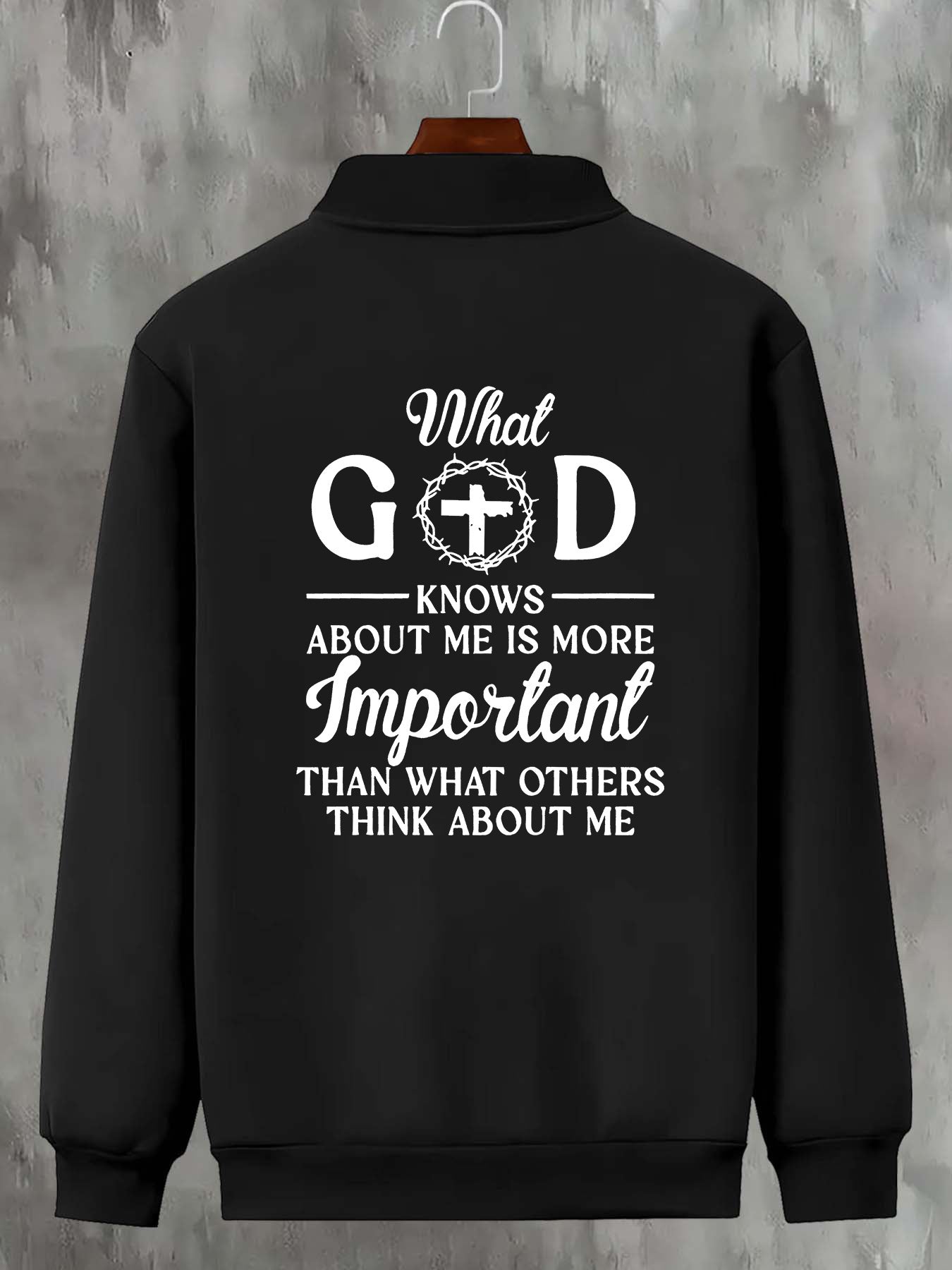 In His Divine Power Mens Inspirational God Printed Jacket