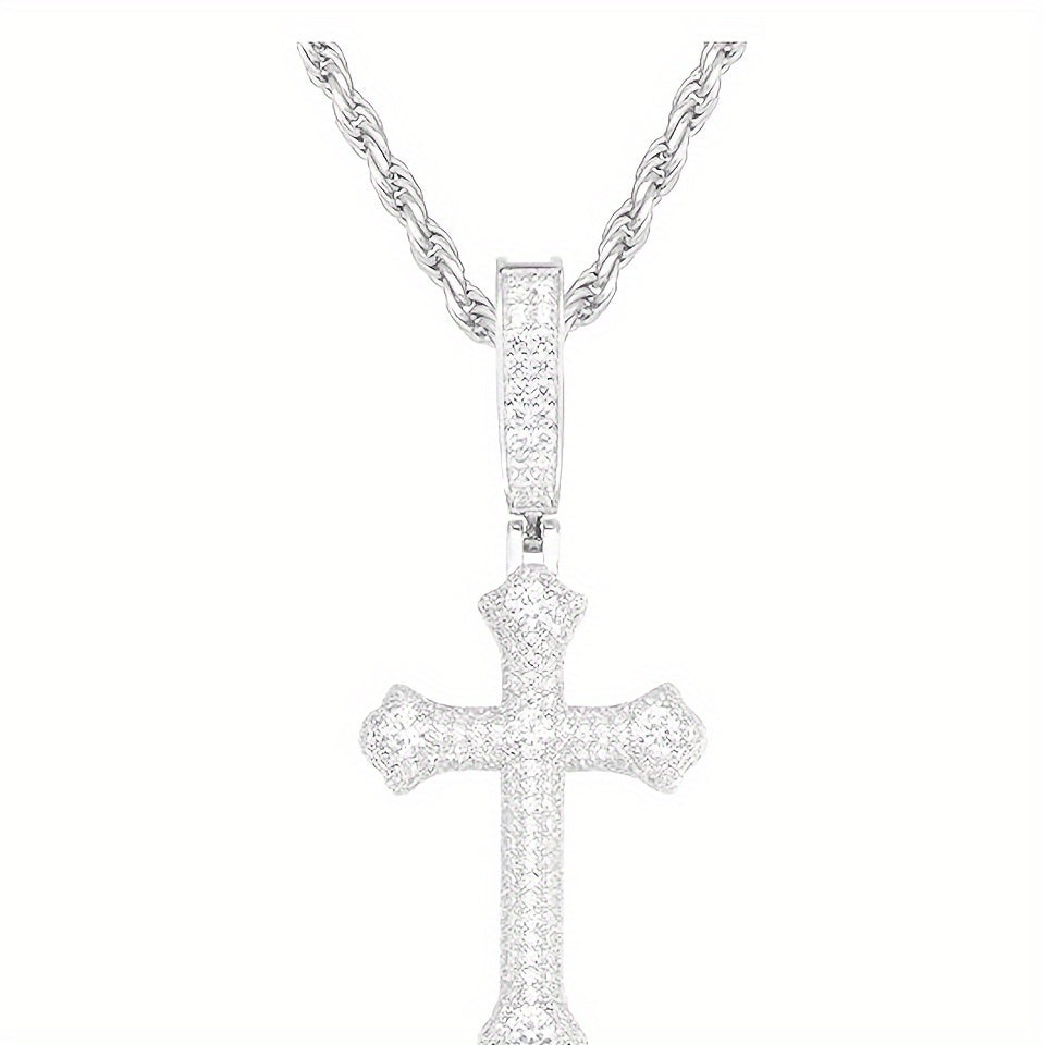 Exquisite S925 Sterling Silver Moissanite Pendant Necklace Elegant 18K Gold Plated