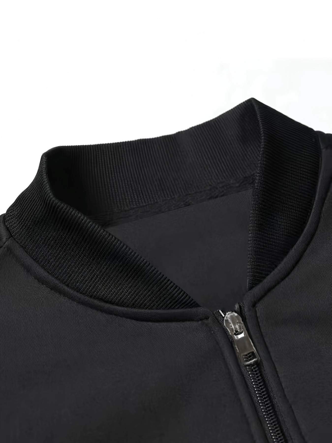Faith Over Fear Graphic Stand Collar Jacket For Men