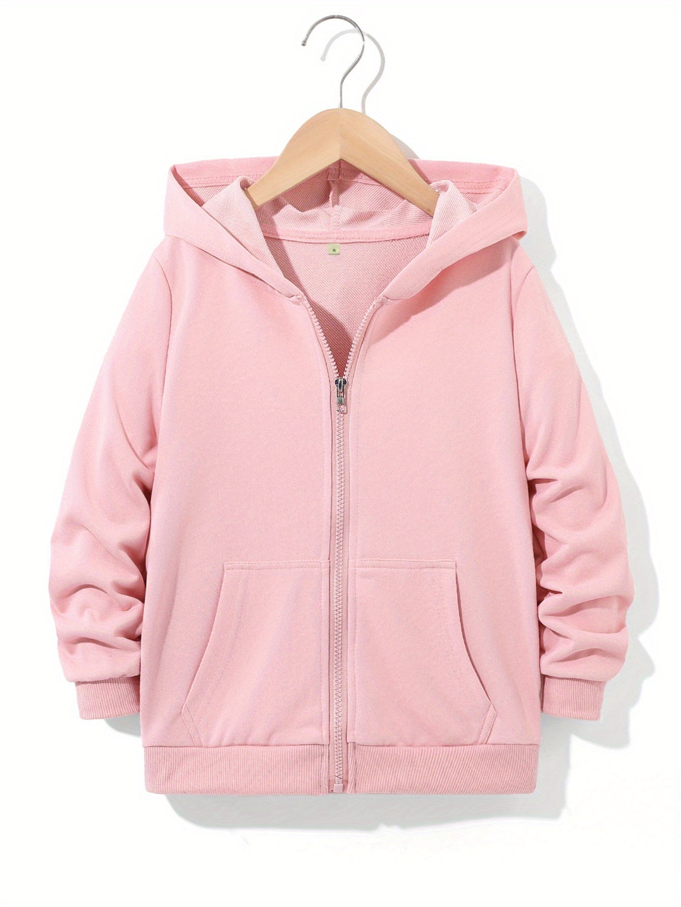 Long Sleeve Hooded Zip Up Sweatshirt With Jesus Print