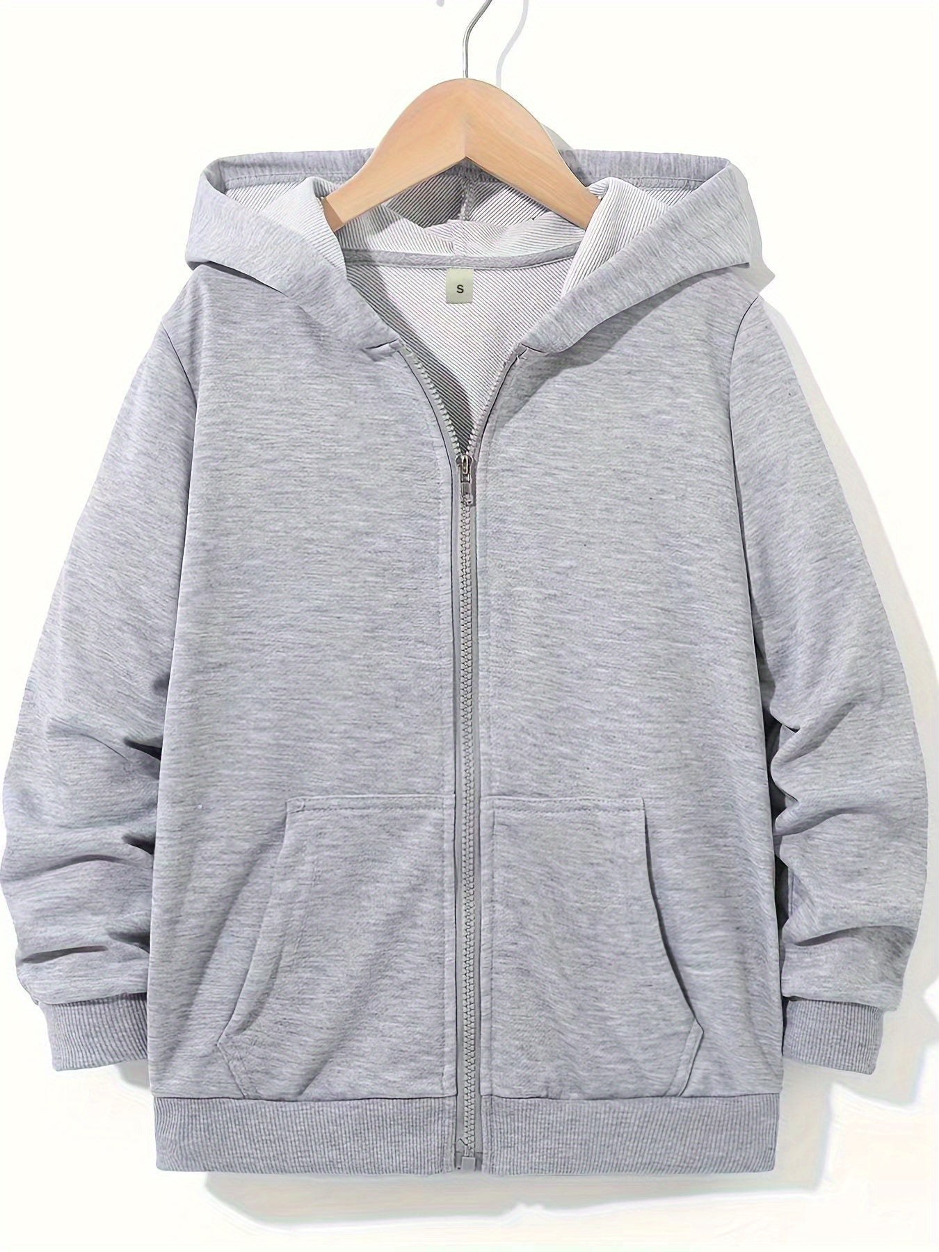 Long Sleeve Hooded Zip Up Sweatshirt With Jesus Print