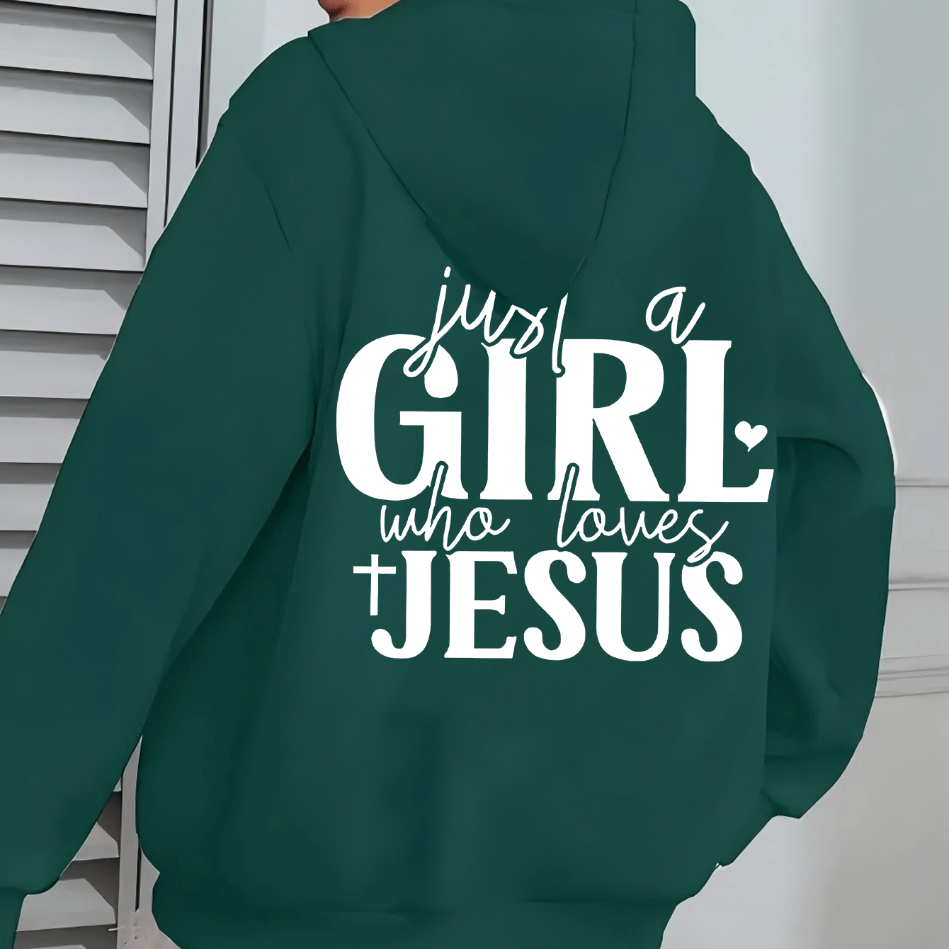 St Patricks Day Hooded Jacket Just A Who Loves Jesus Print