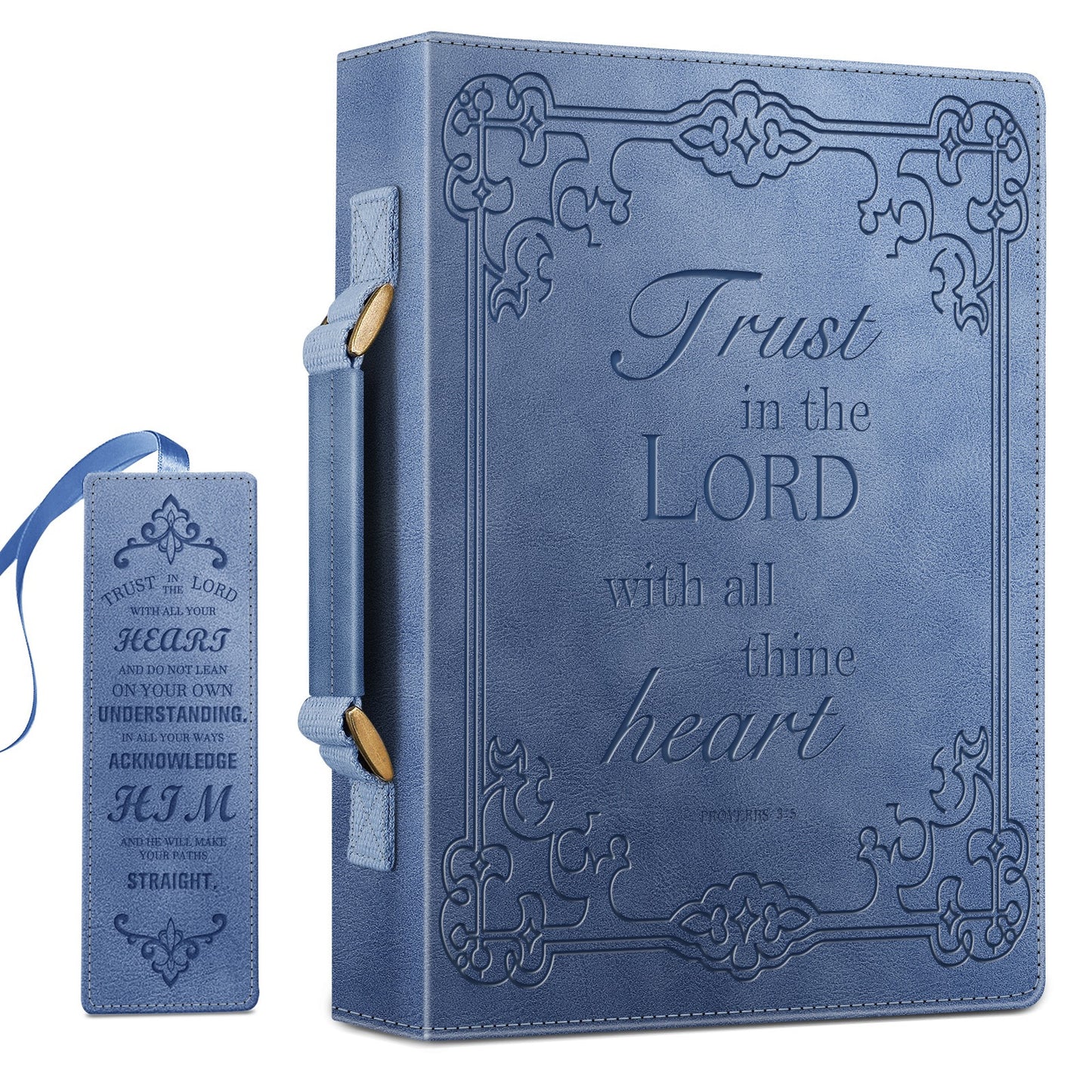 FINPAC Classic Bible Cover Large PU Leather Church Bag Durable and Stylish Design