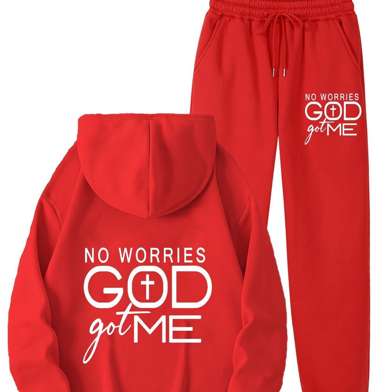 In His Divine Power No Worries God Got Me Hoodie Set
