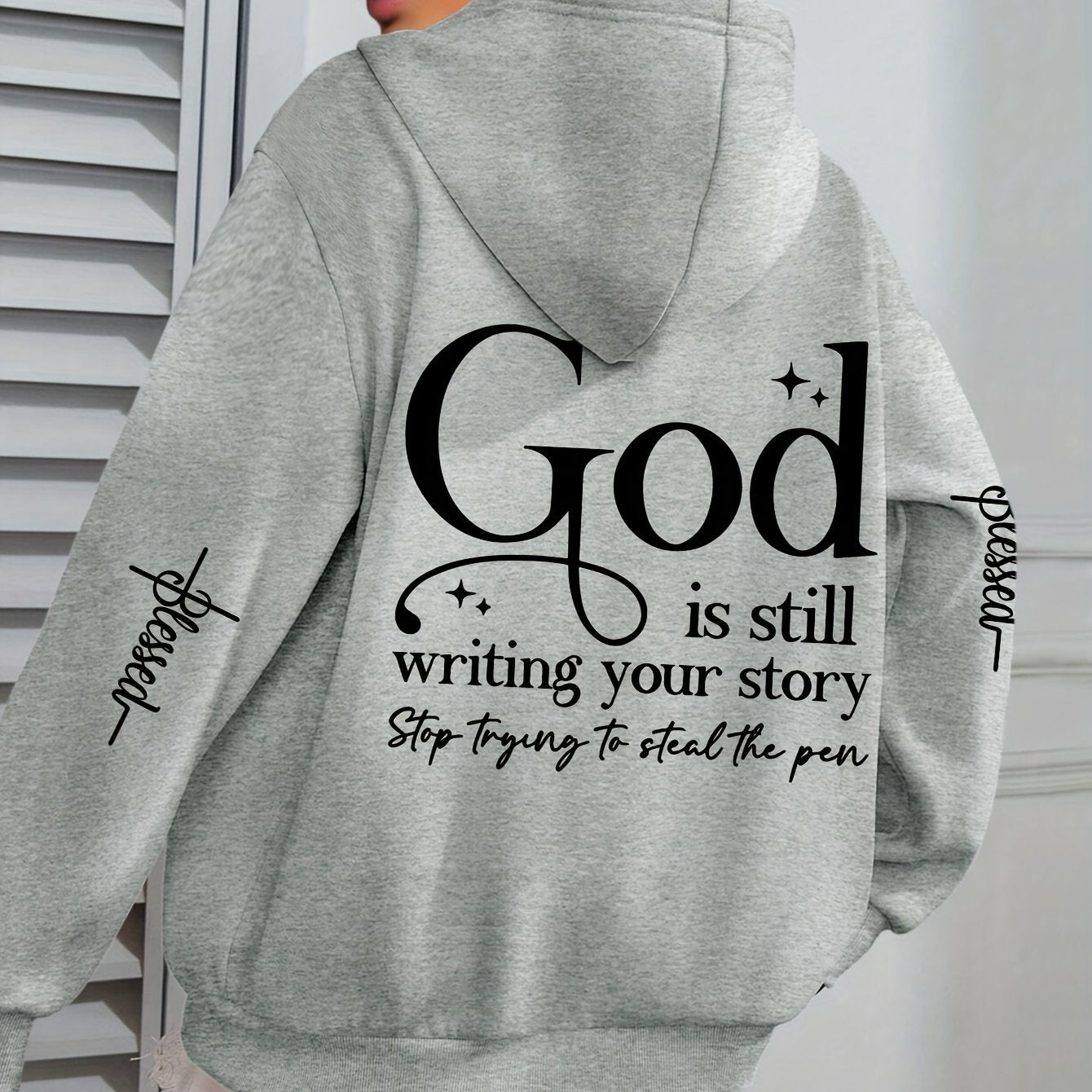 GOD Slogan Hoodie Pullover Hooded Sweatshirt Casual IHDP