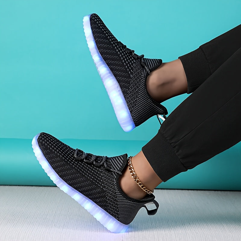 In His Divine Power LED Light Up Sneakers Rechargeable