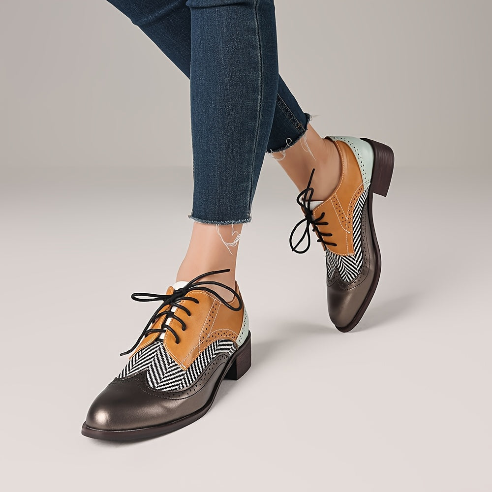 Women's Lace Up Oxford Dress Shoes Wingtip