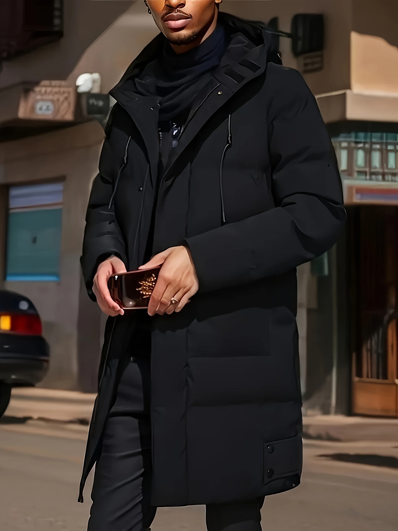 Divine Power Hooded Winter Jacket With Large Pockets