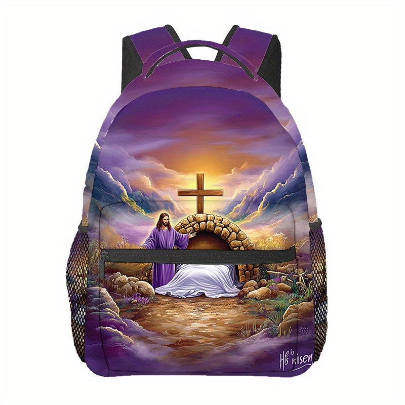 Divine Power Easter Cross Backpack For Daily Use Gear