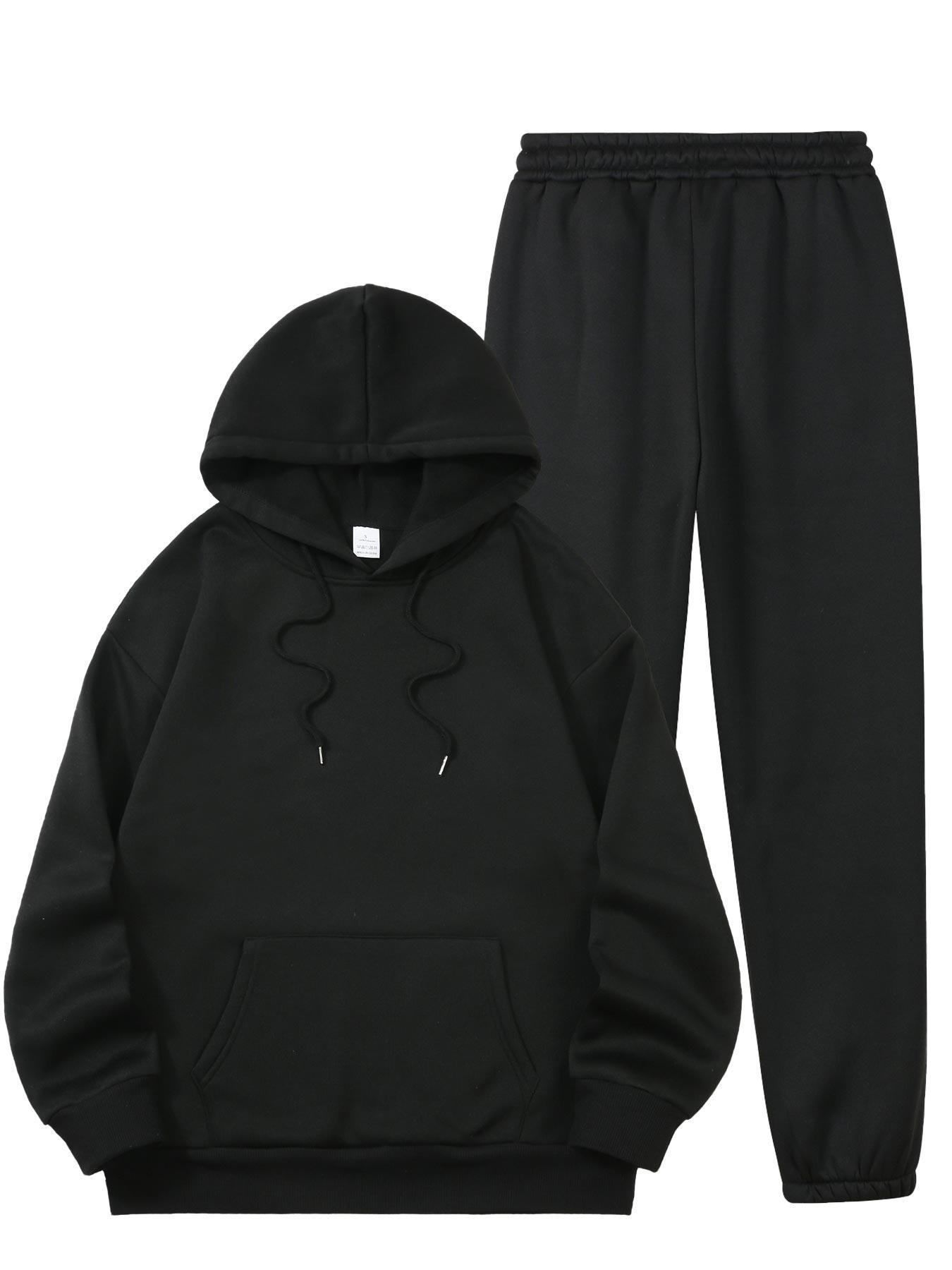 Fleece Lined Hoodie and Sweatpants Set