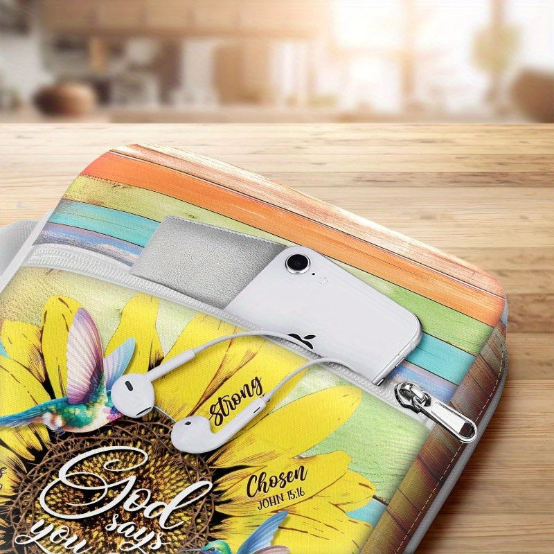 Sunflower Bible Case for Women Inspirational Design and Organizer