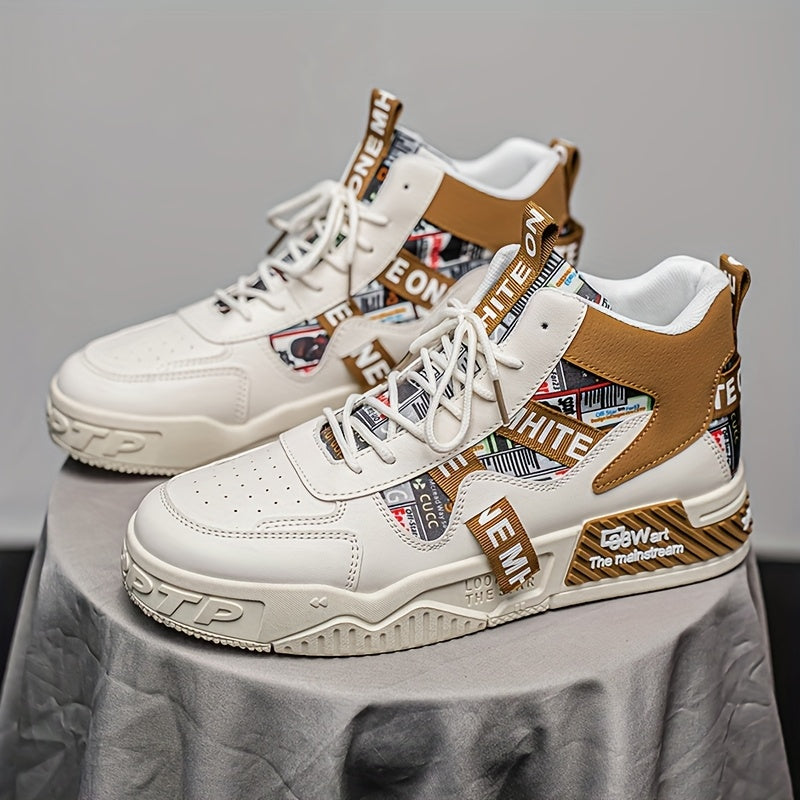 Men's High Top Skate Shoes Comfortable Casual Street Style