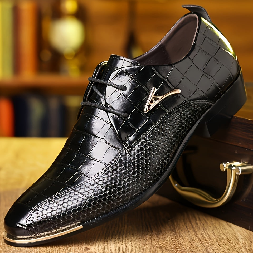Mens Premium Oxford Shoes Classic Formal Dress Footwear